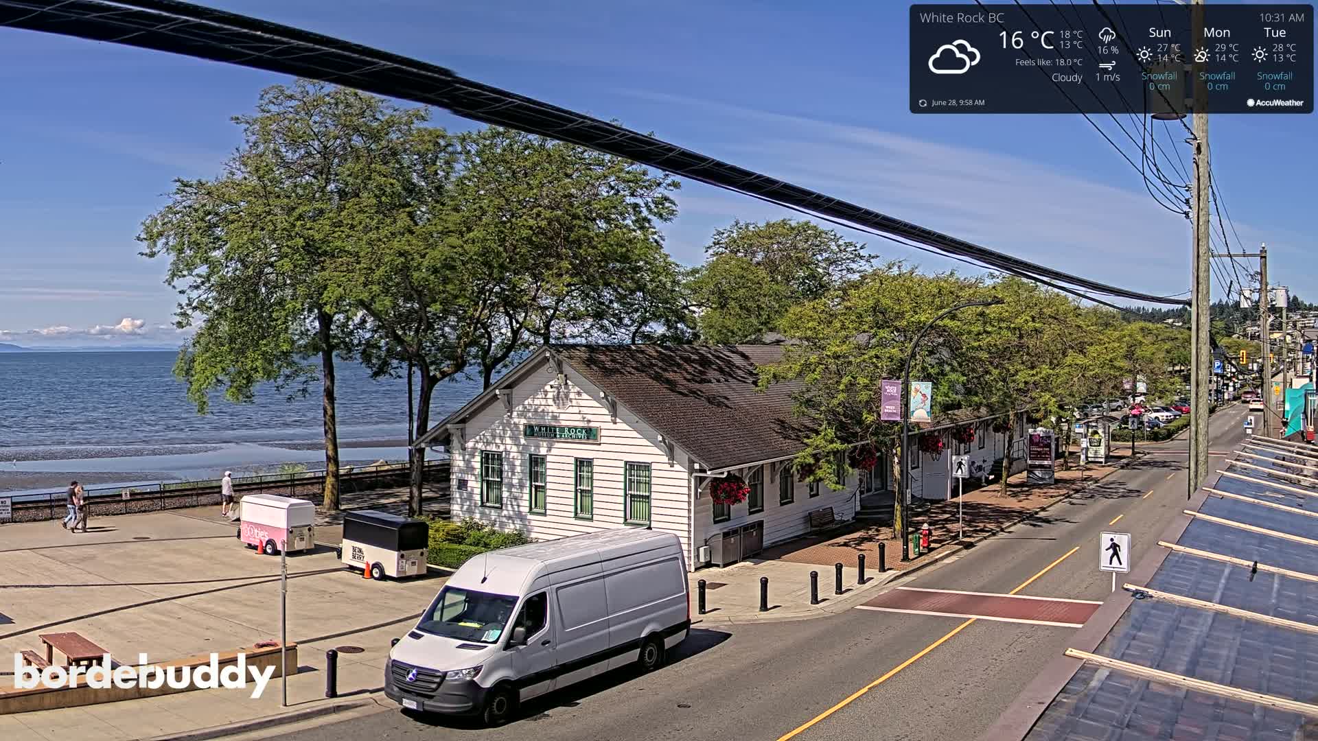 White Rock City Museum & Boundary Bay View Live Cam - White Rock, Metro Vancouver, British Columbia, Canada