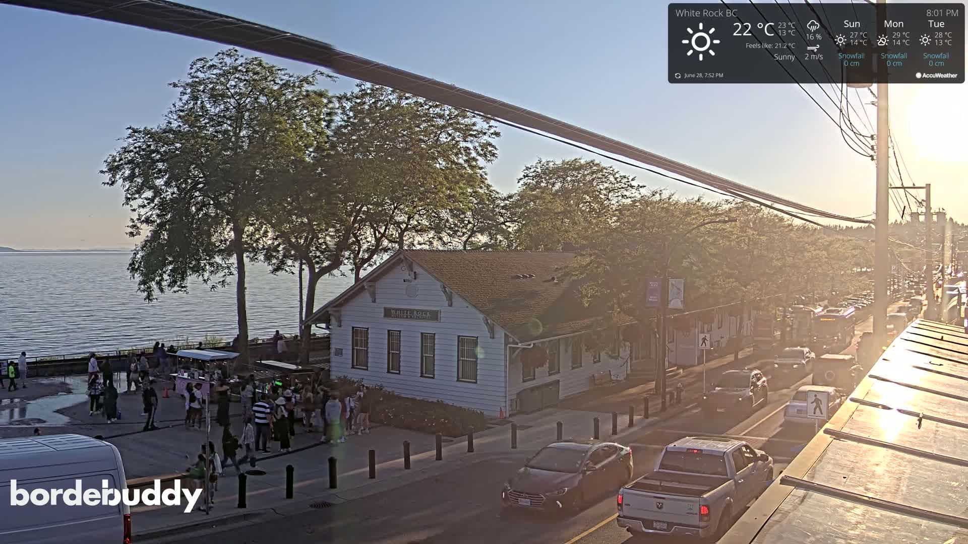White Rock City Museum & Boundary Bay View Live Cam - White Rock, Metro Vancouver, British Columbia, Canada