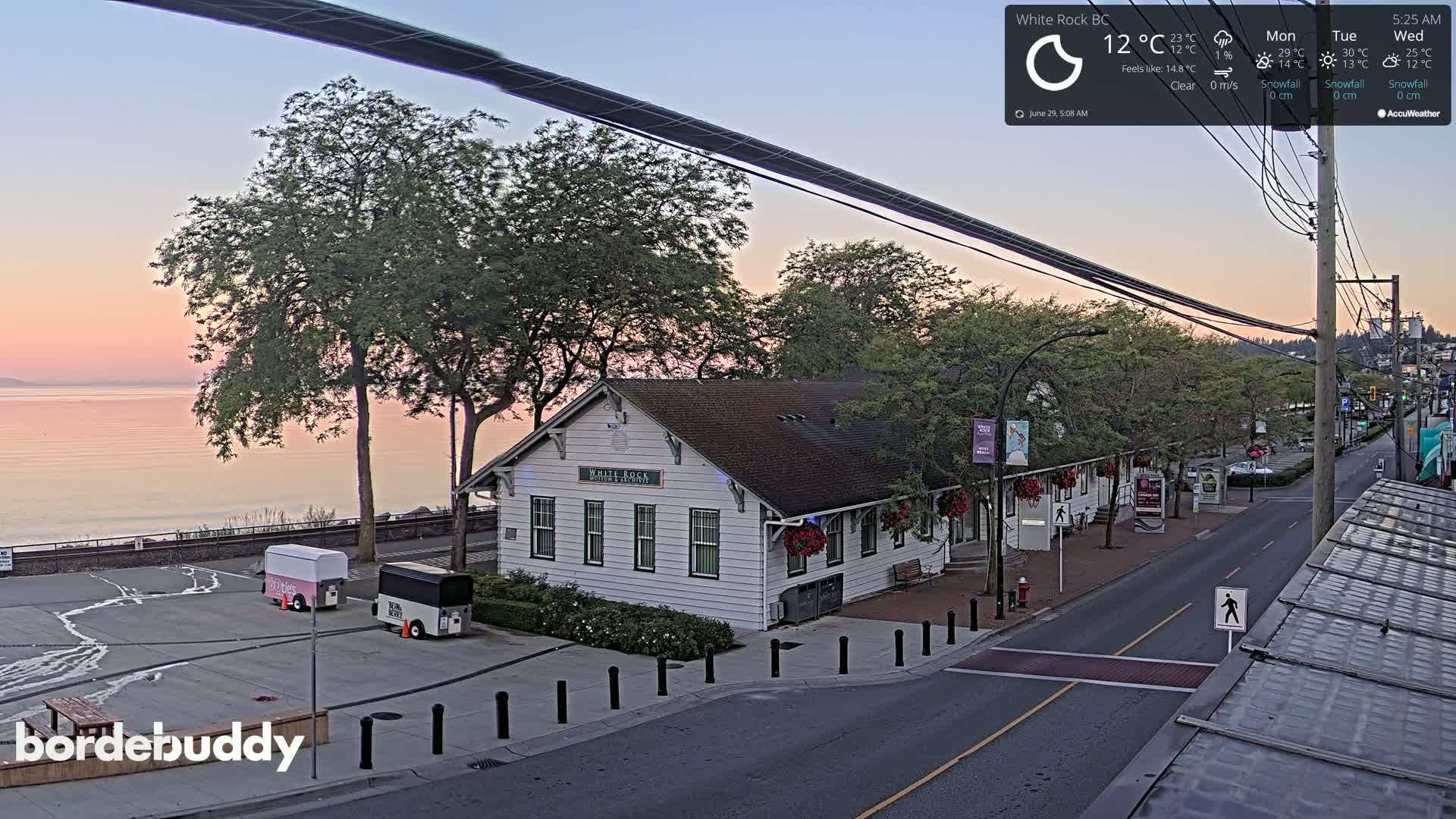 White Rock City Museum & Boundary Bay View Live Cam - White Rock, Metro Vancouver, British Columbia, Canada