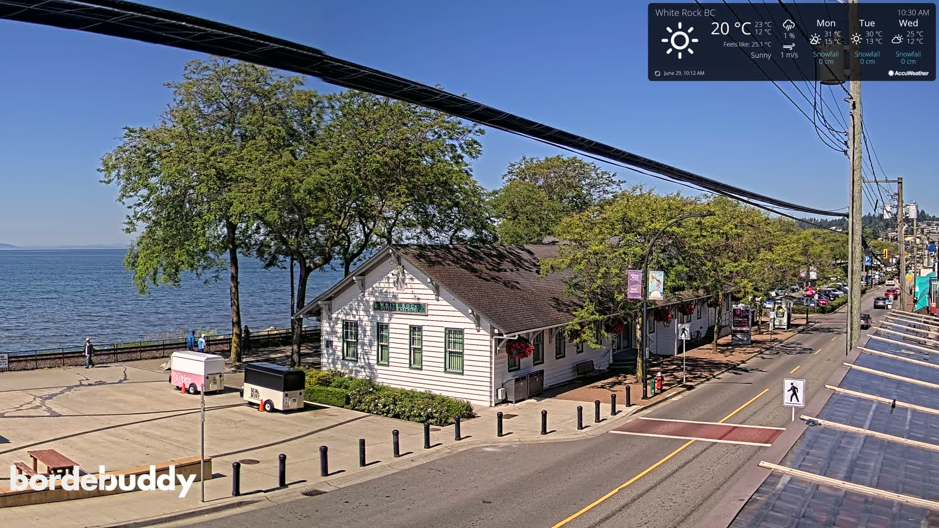 White Rock City Museum & Boundary Bay View Live Cam - White Rock, Metro Vancouver, British Columbia, Canada