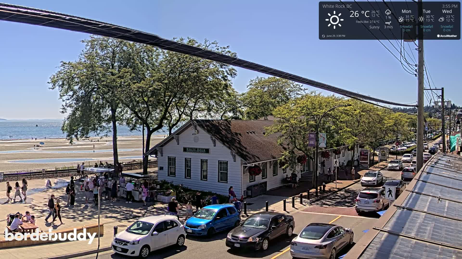 White Rock City Museum & Boundary Bay View Live Cam - White Rock, Metro Vancouver, British Columbia, Canada