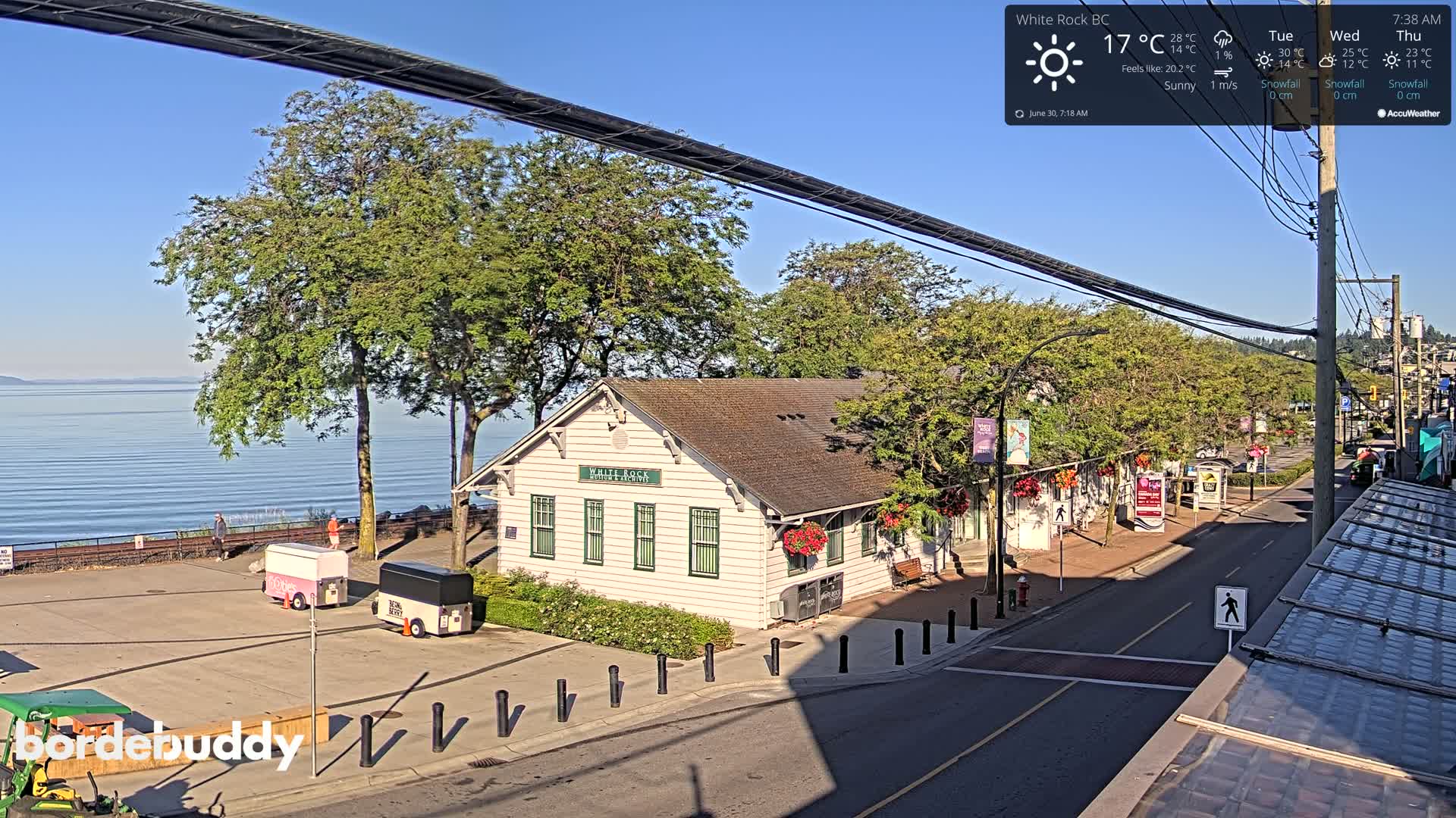 White Rock City Museum & Boundary Bay View Live Cam - White Rock, Metro Vancouver, British Columbia, Canada