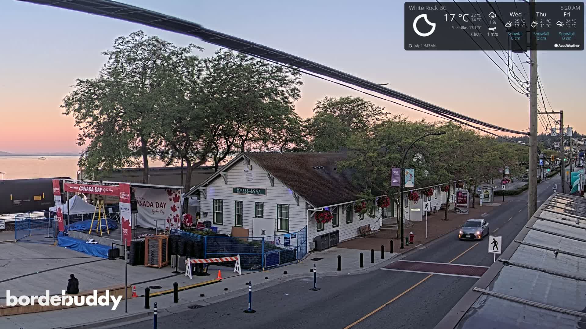 White Rock City Museum & Boundary Bay View Live Cam - White Rock, Metro Vancouver, British Columbia, Canada