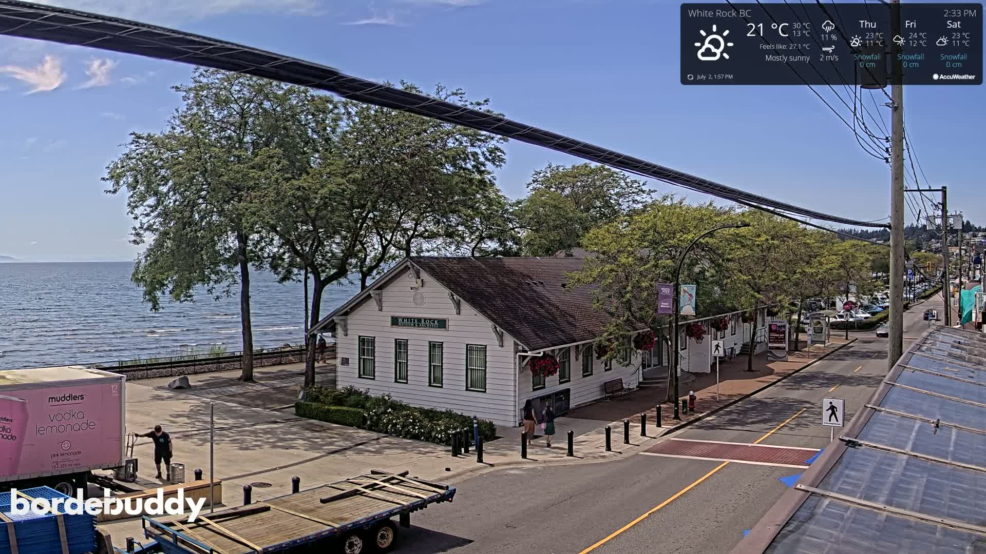 White Rock City Museum & Boundary Bay View Live Cam - White Rock, Metro Vancouver, British Columbia, Canada