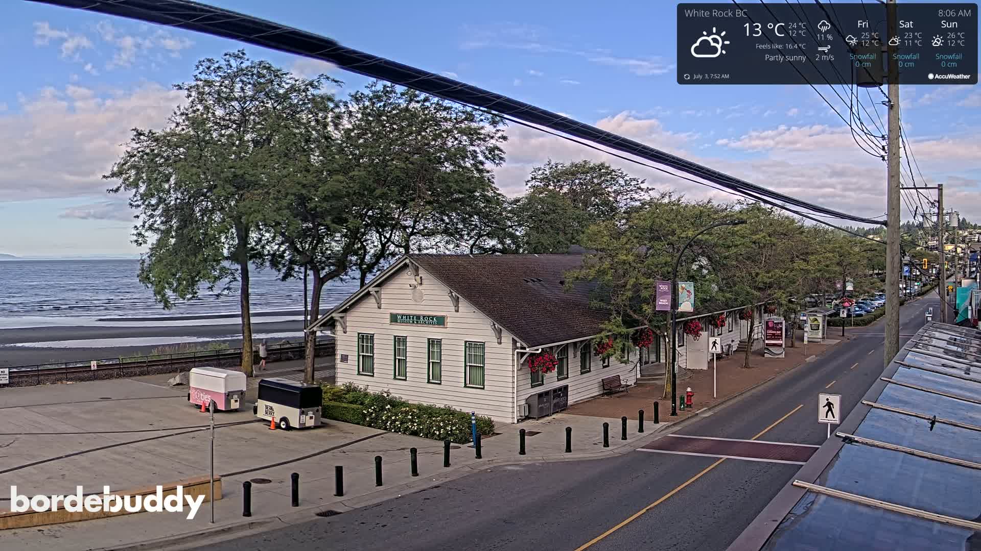 White Rock City Museum & Boundary Bay View Live Cam - White Rock, Metro Vancouver, British Columbia, Canada