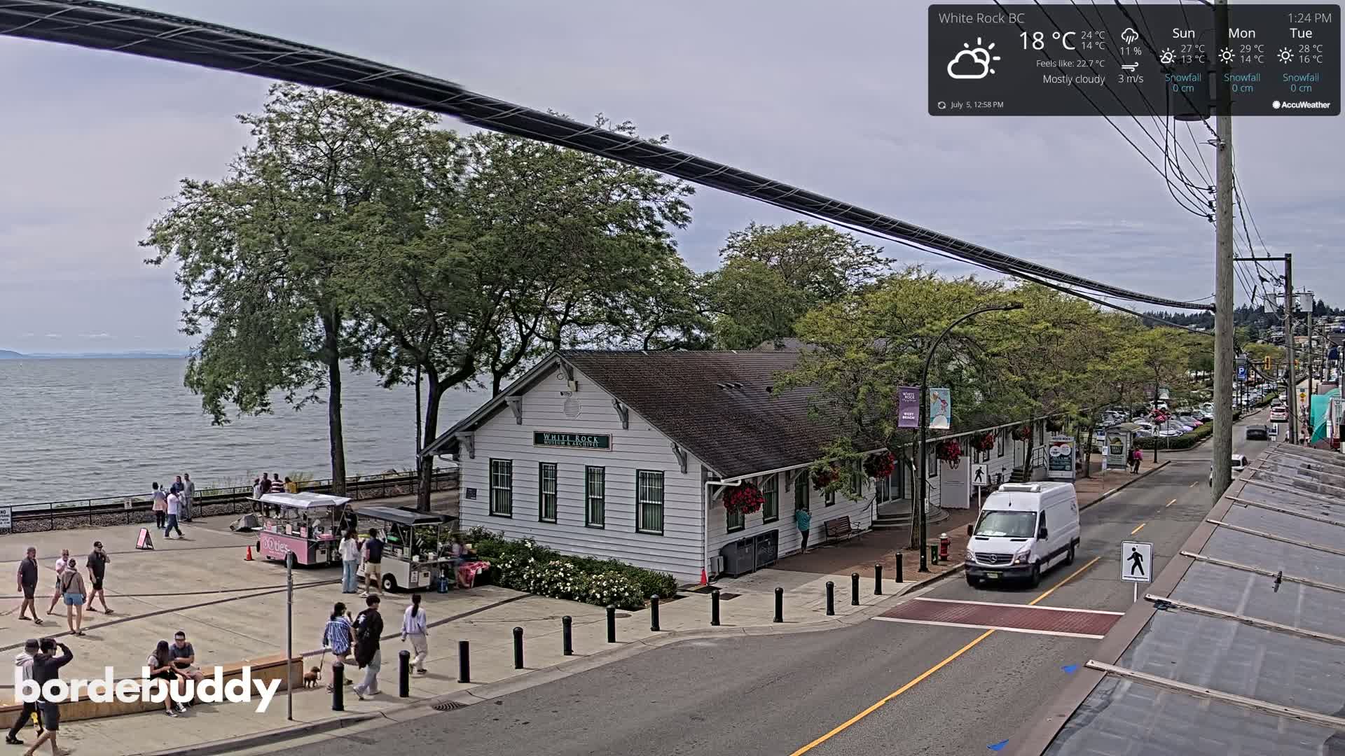 White Rock City Museum & Boundary Bay View Live Cam - White Rock, Metro Vancouver, British Columbia, Canada