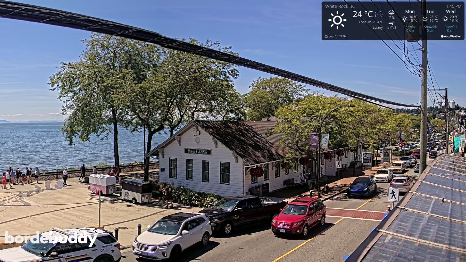 White Rock City Museum & Boundary Bay View Live Cam - White Rock, Metro Vancouver, British Columbia, Canada