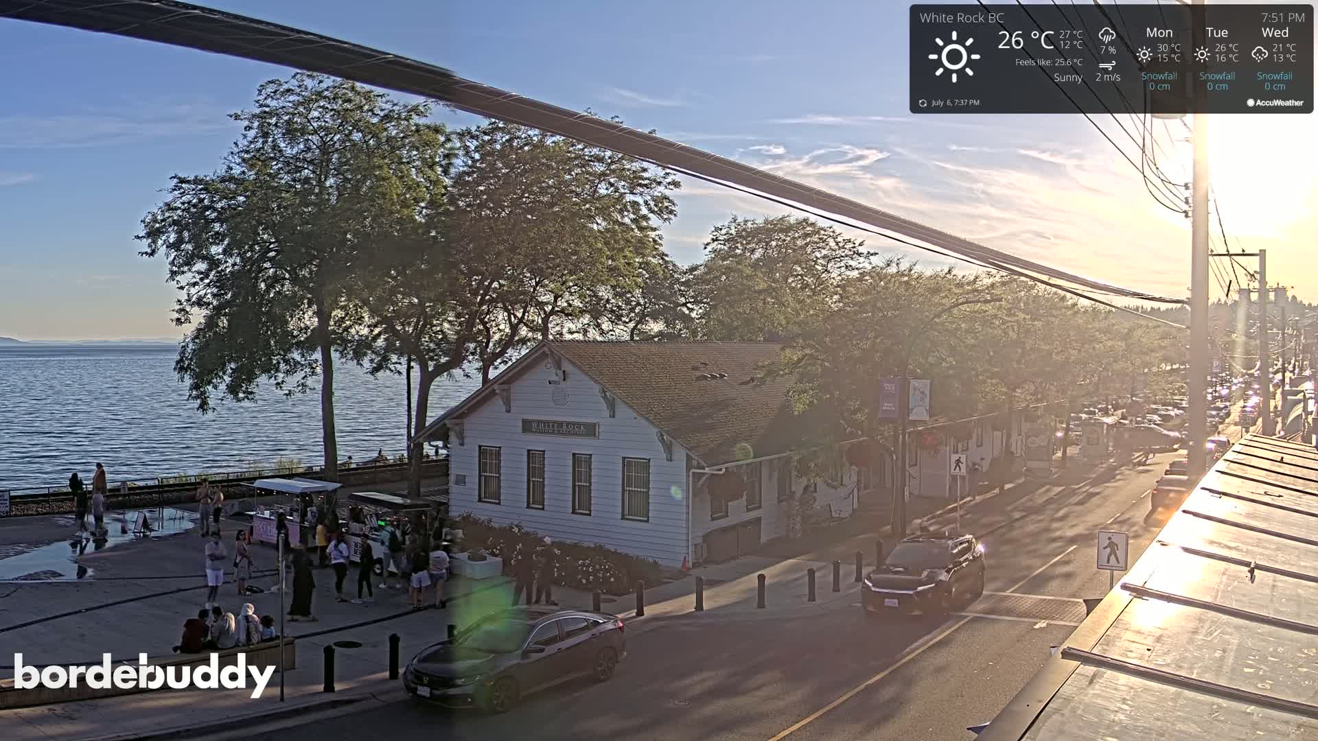 White Rock City Museum & Boundary Bay View Live Cam - White Rock, Metro Vancouver, British Columbia, Canada
