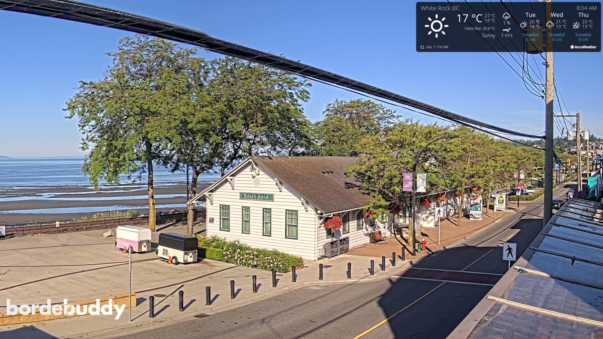 White Rock City Museum & Boundary Bay View Live Cam - White Rock, Metro Vancouver, British Columbia, Canada