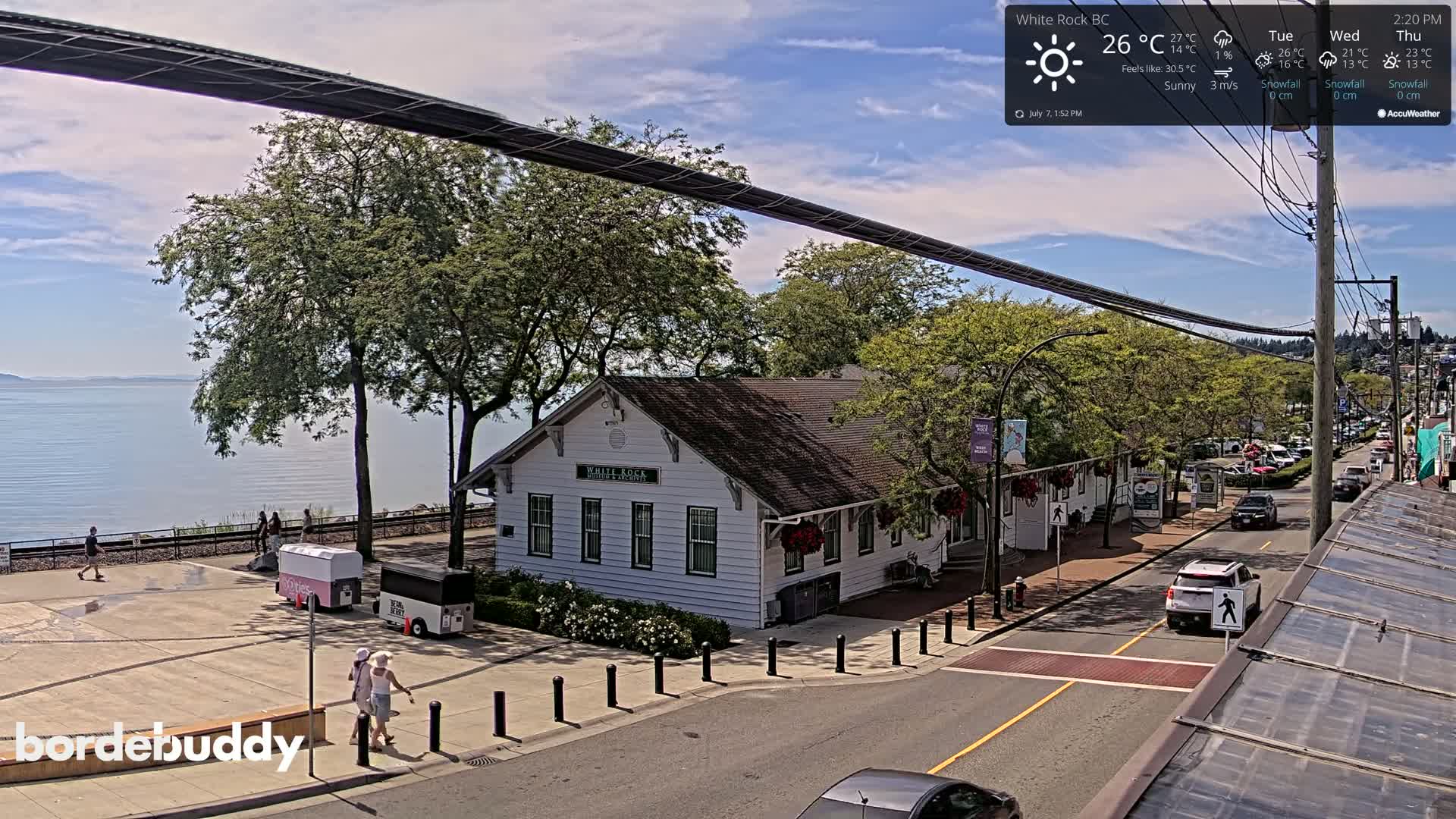 White Rock City Museum & Boundary Bay View Live Cam - White Rock, Metro Vancouver, British Columbia, Canada