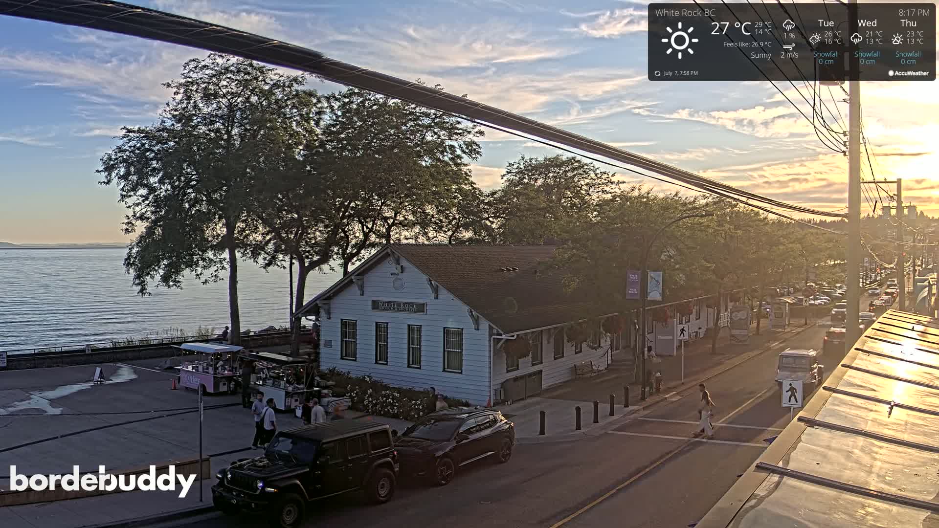 White Rock City Museum & Boundary Bay View Live Cam - White Rock, Metro Vancouver, British Columbia, Canada