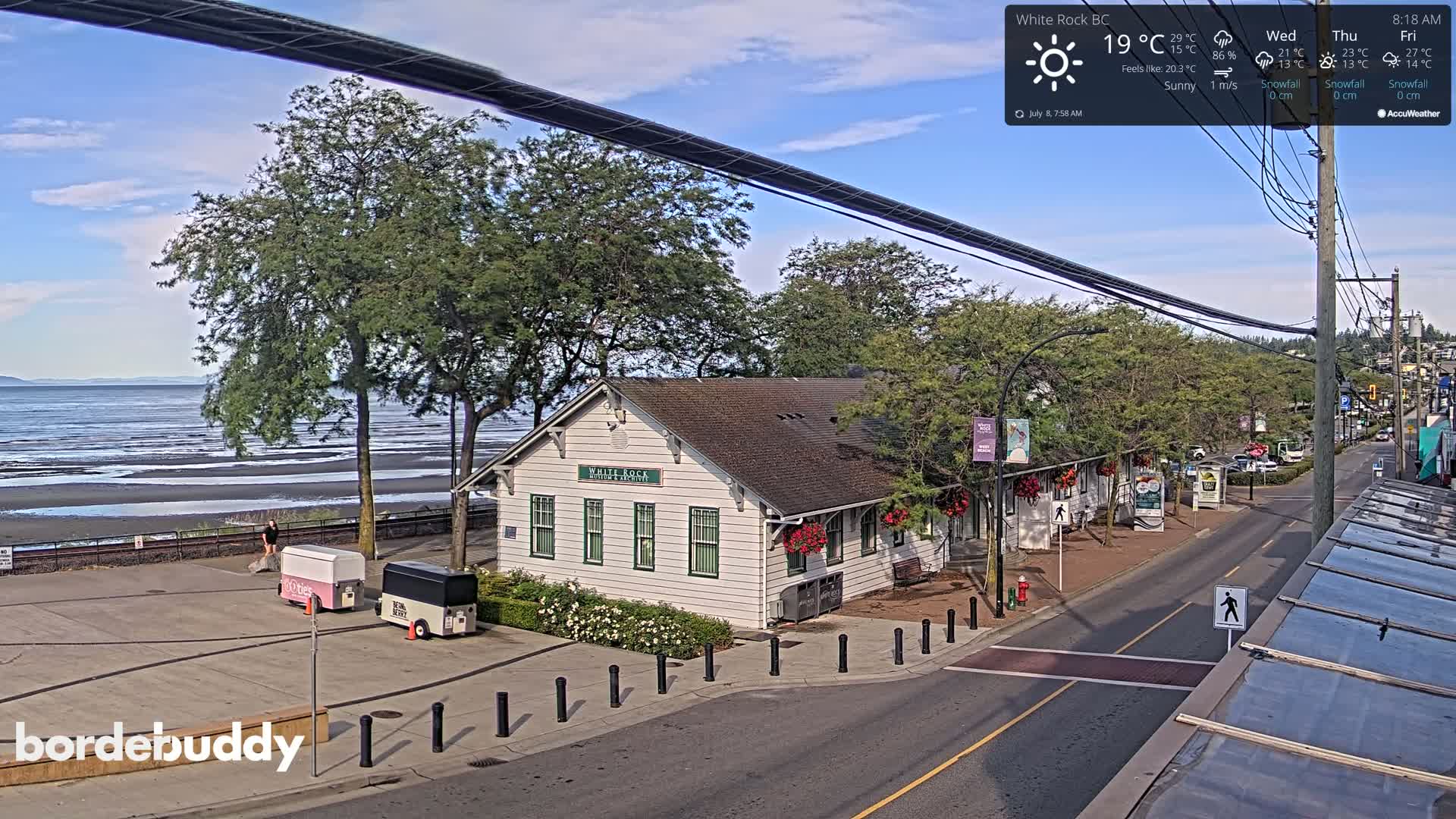 White Rock City Museum & Boundary Bay View Live Cam - White Rock, Metro Vancouver, British Columbia, Canada