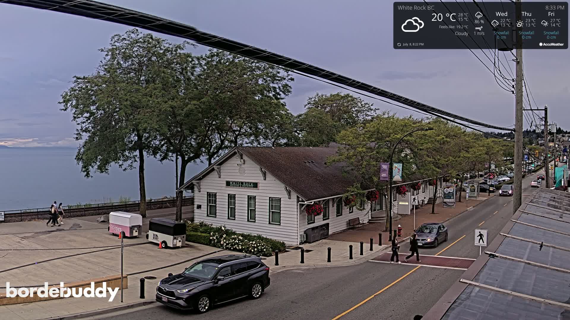 White Rock City Museum & Boundary Bay View Live Cam - White Rock, Metro Vancouver, British Columbia, Canada