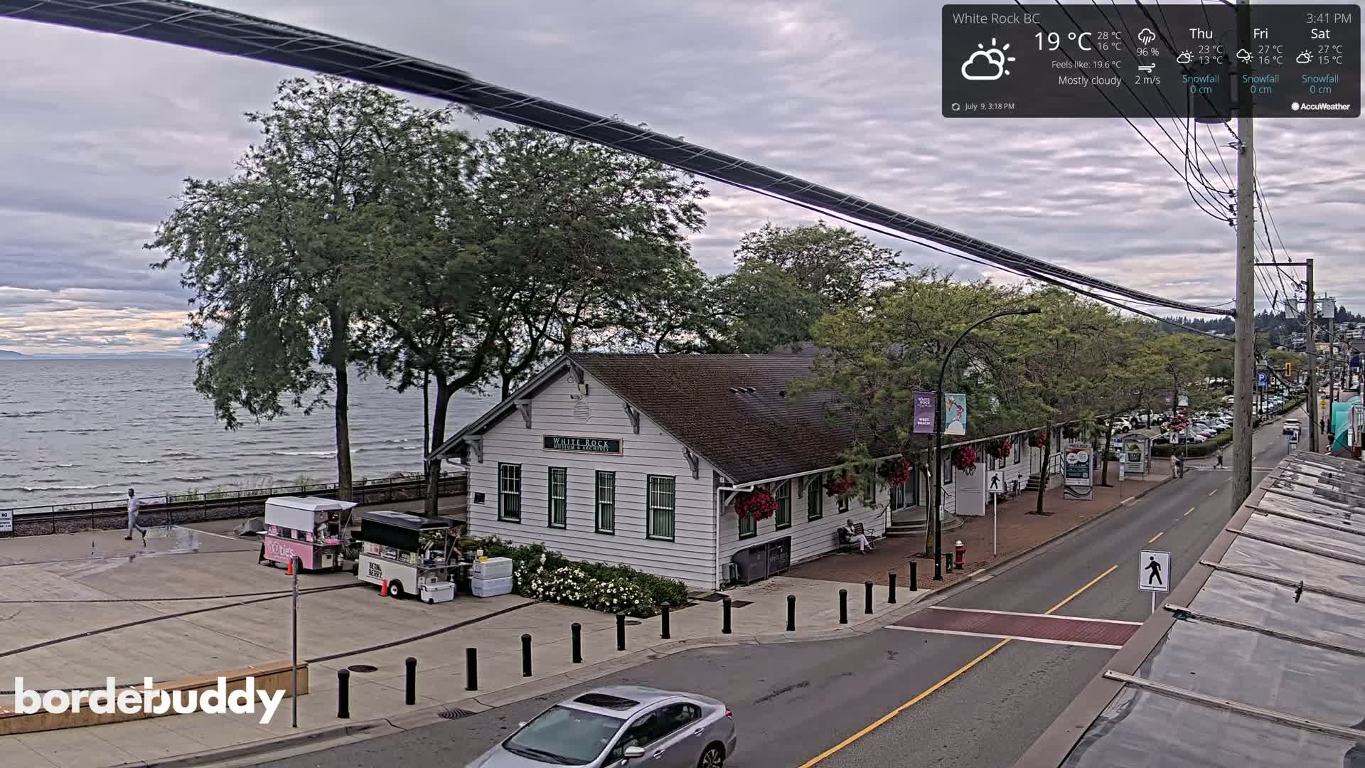 White Rock City Museum & Boundary Bay View Live Cam - White Rock, Metro Vancouver, British Columbia, Canada