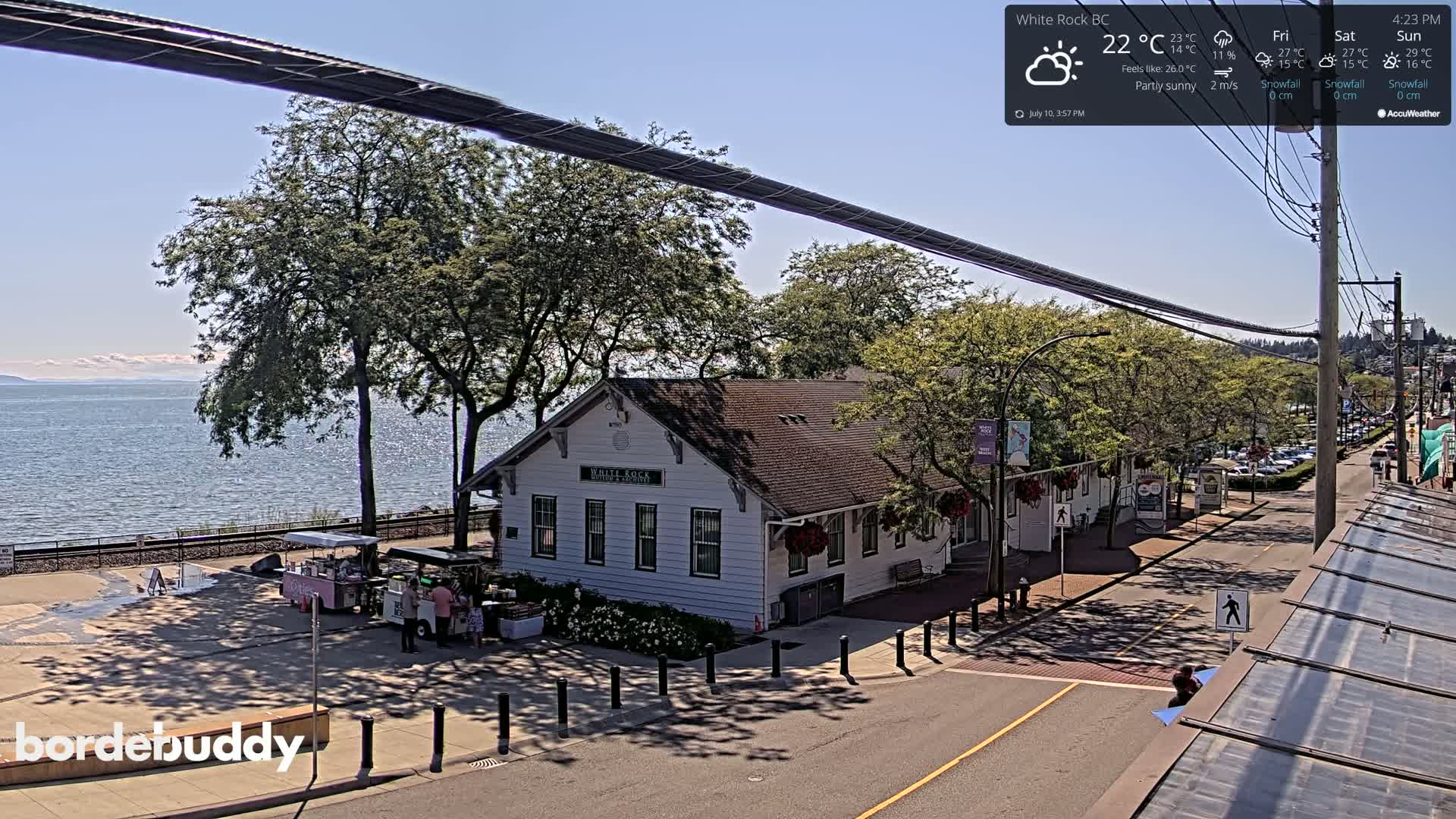 White Rock City Museum & Boundary Bay View Live Cam - White Rock, Metro Vancouver, British Columbia, Canada