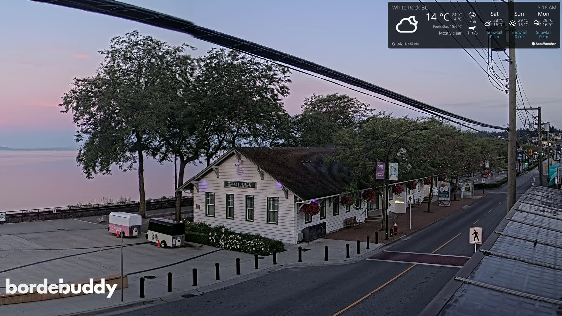 White Rock City Museum & Boundary Bay View Live Cam - White Rock, Metro Vancouver, British Columbia, Canada