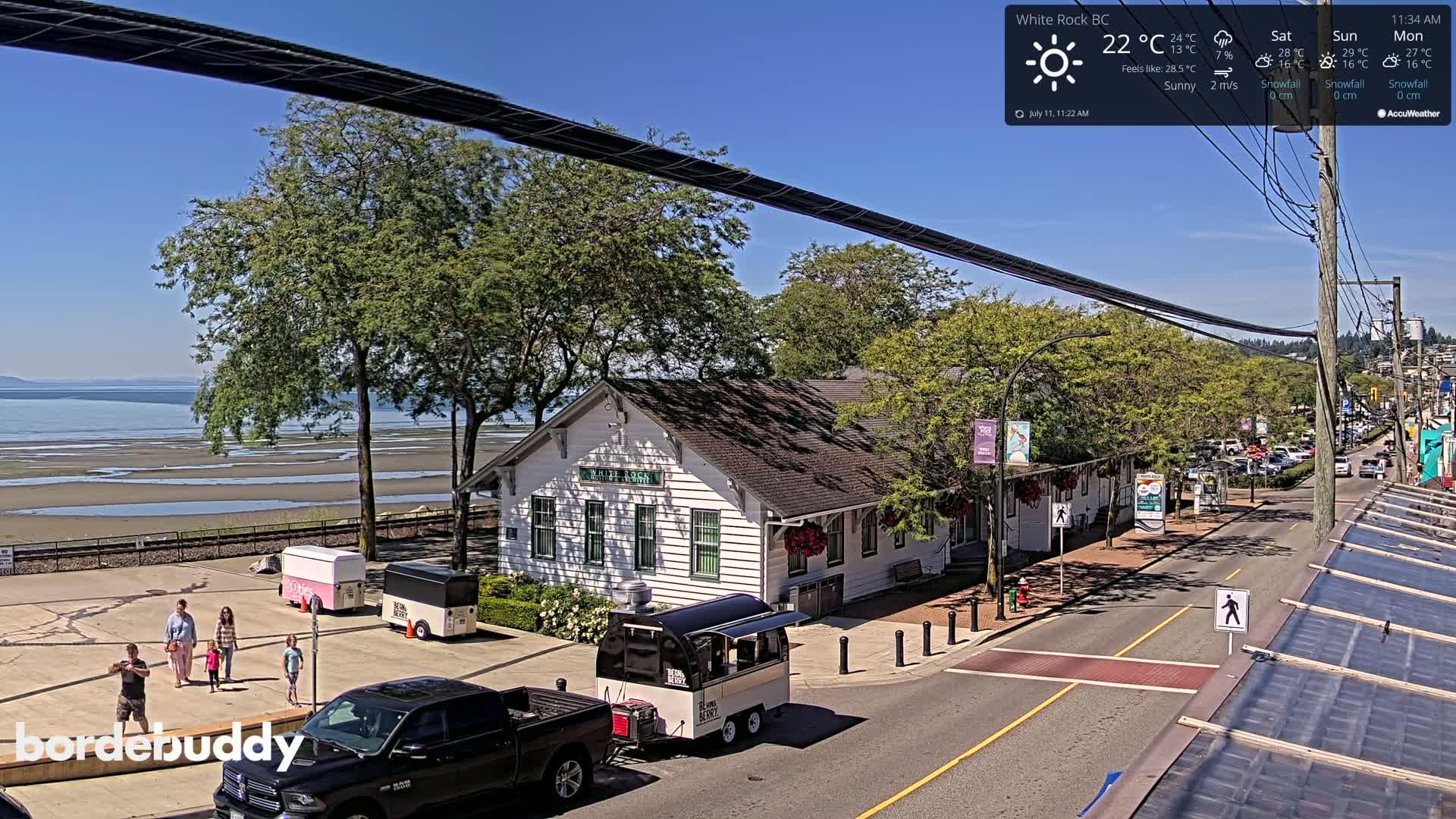 White Rock City Museum & Boundary Bay View Live Cam - White Rock, Metro Vancouver, British Columbia, Canada