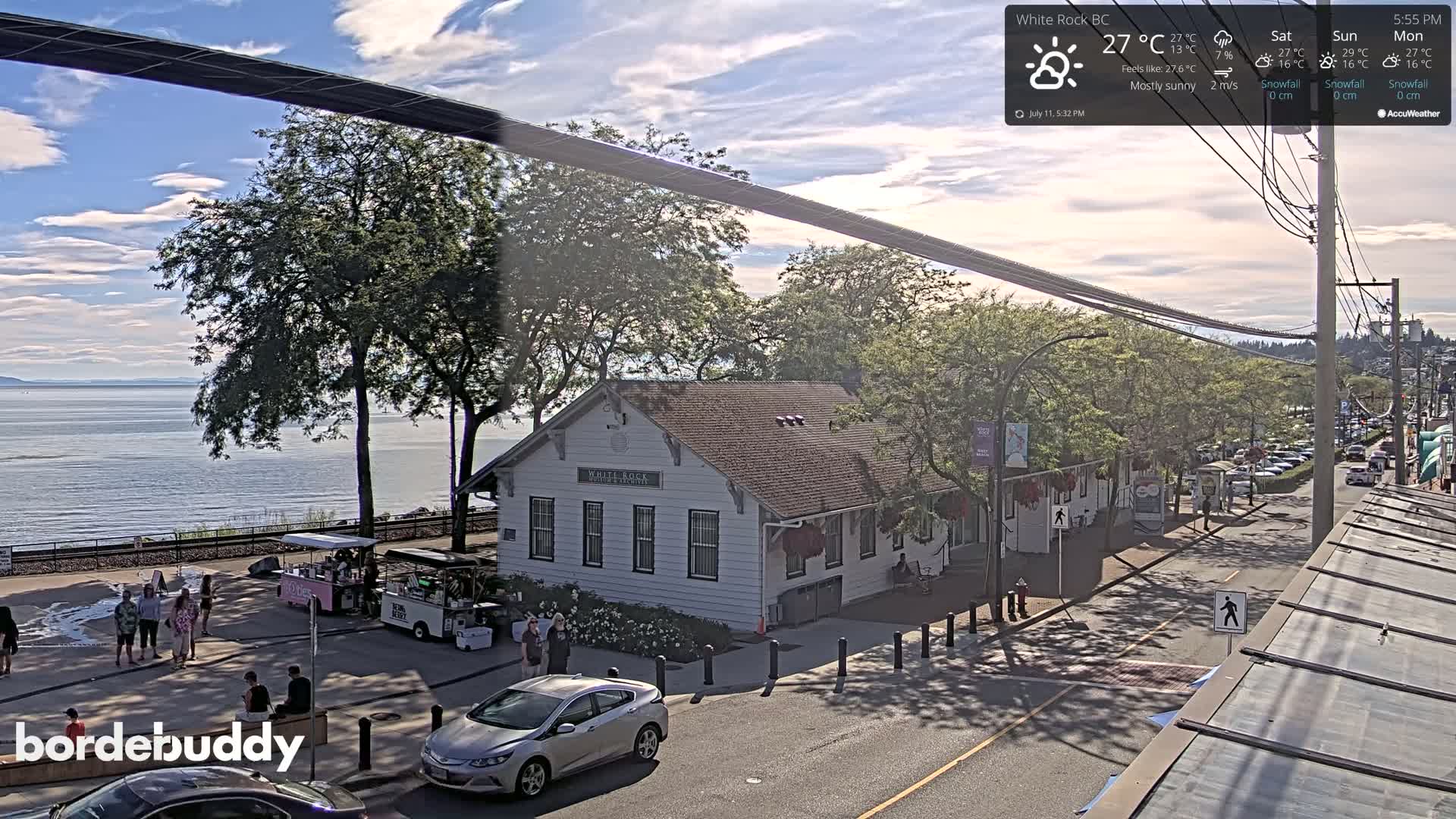 White Rock City Museum & Boundary Bay View Live Cam - White Rock, Metro Vancouver, British Columbia, Canada