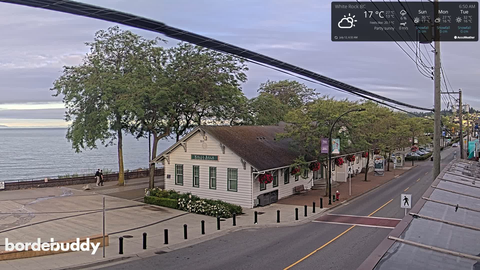 White Rock City Museum & Boundary Bay View Live Cam - White Rock, Metro Vancouver, British Columbia, Canada