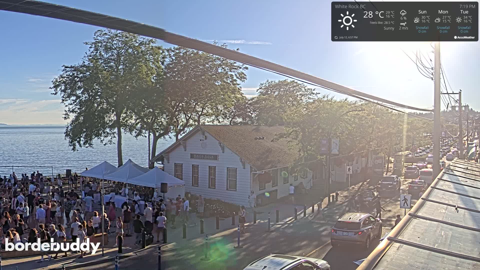 White Rock City Museum & Boundary Bay View Live Cam - White Rock, Metro Vancouver, British Columbia, Canada