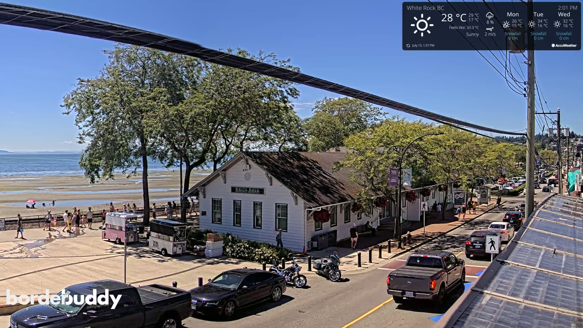 White Rock City Museum & Boundary Bay View Live Cam - White Rock, Metro Vancouver, British Columbia, Canada