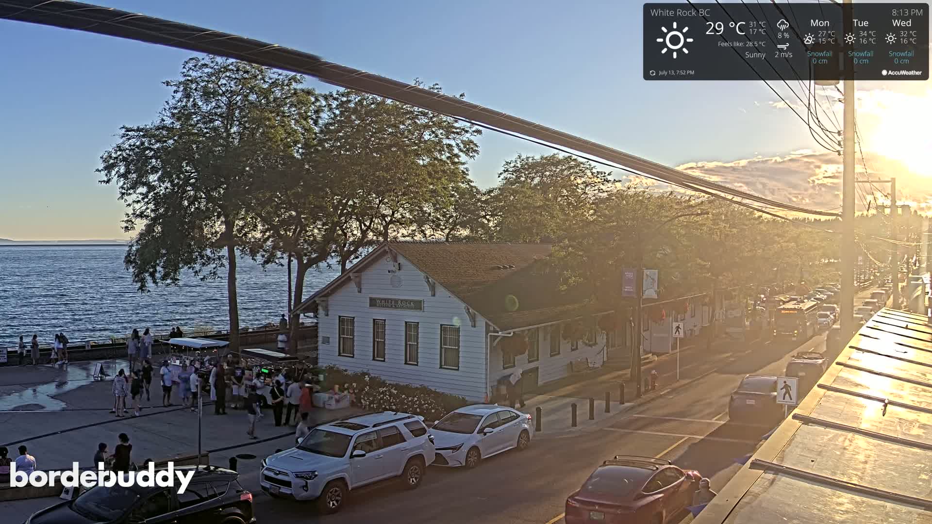 White Rock City Museum & Boundary Bay View Live Cam - White Rock, Metro Vancouver, British Columbia, Canada