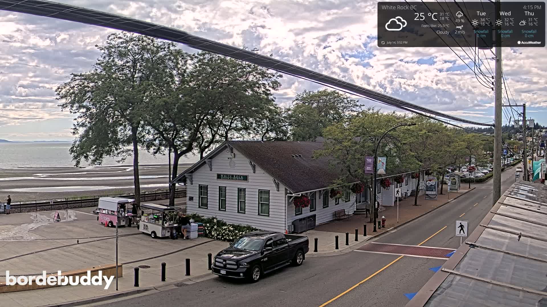 White Rock City Museum & Boundary Bay View Live Cam - White Rock, Metro Vancouver, British Columbia, Canada