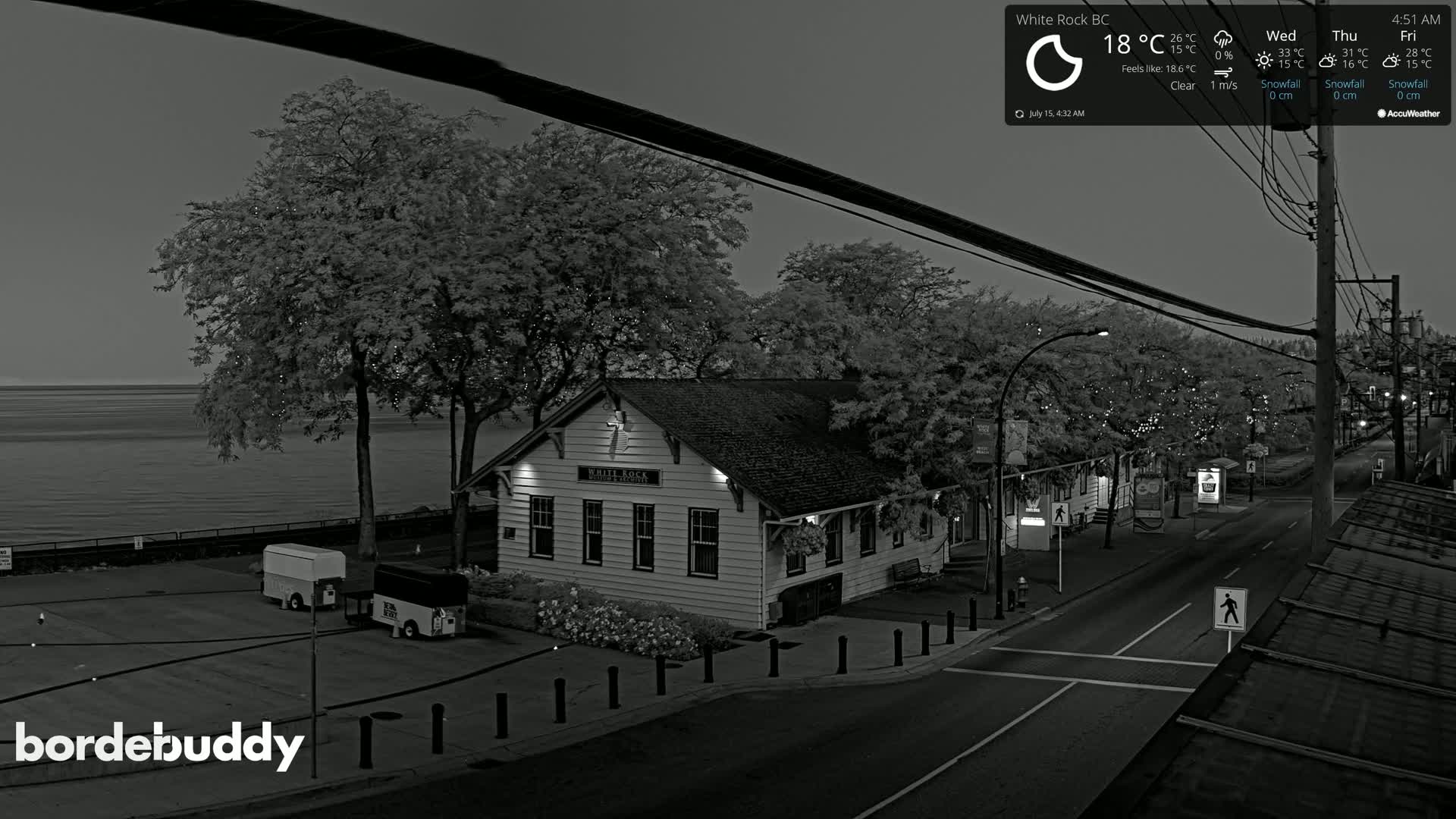 White Rock City Museum & Boundary Bay View Live Cam - White Rock, Metro Vancouver, British Columbia, Canada