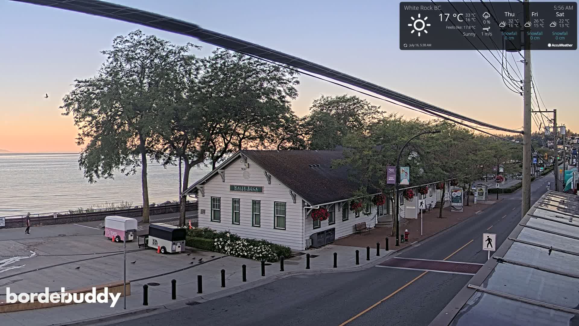 White Rock City Museum & Boundary Bay View Live Cam - White Rock, Metro Vancouver, British Columbia, Canada