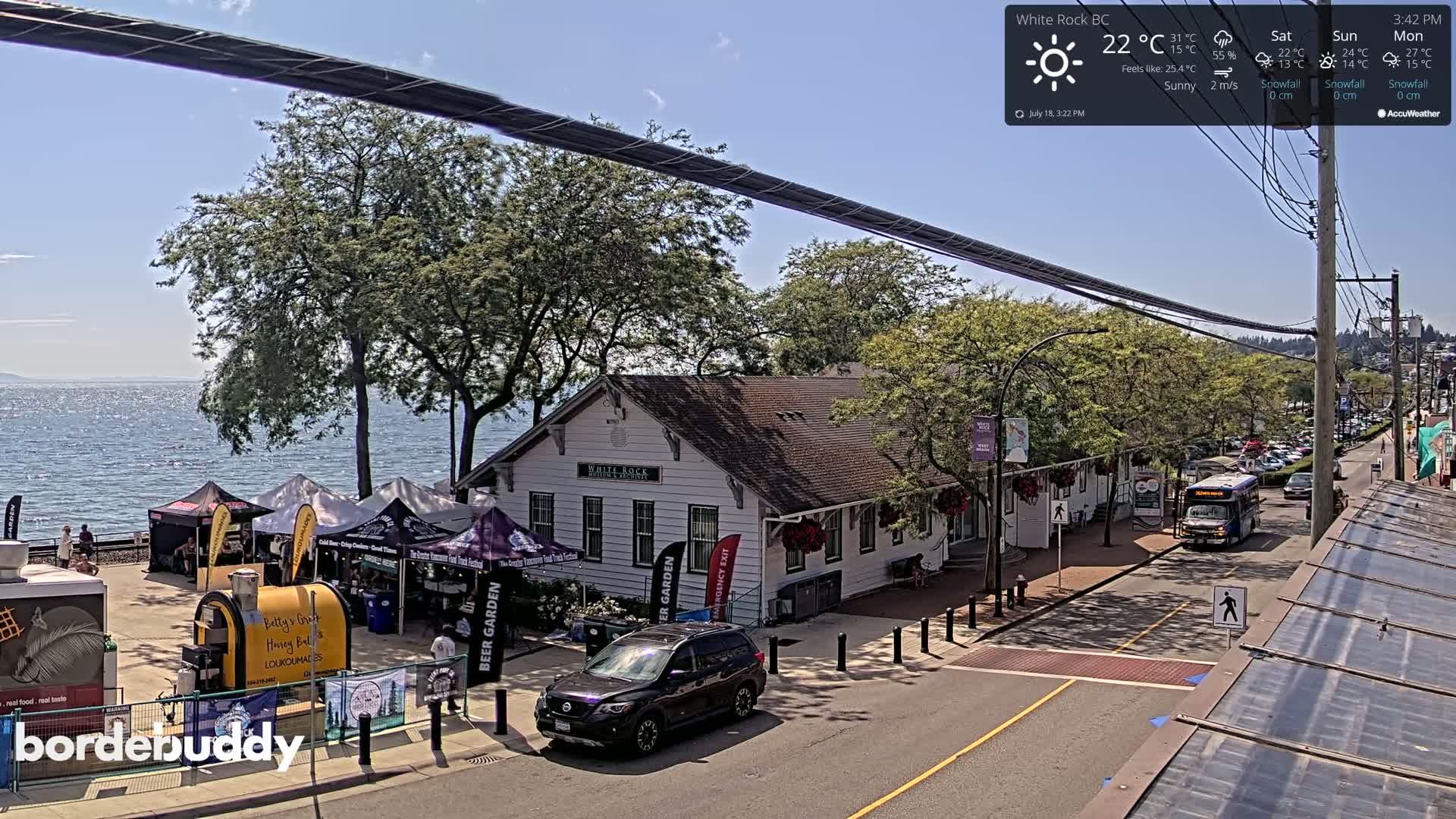 White Rock City Museum & Boundary Bay View Live Cam - White Rock, Metro Vancouver, British Columbia, Canada