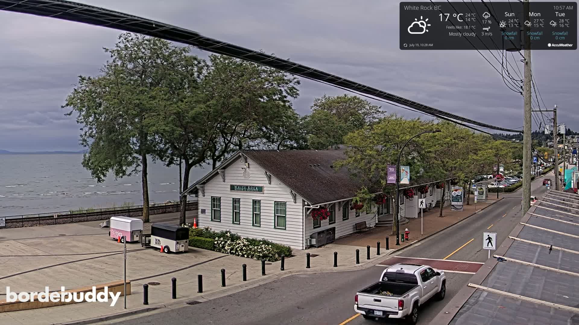 White Rock City Museum & Boundary Bay View Live Cam - White Rock, Metro Vancouver, British Columbia, Canada