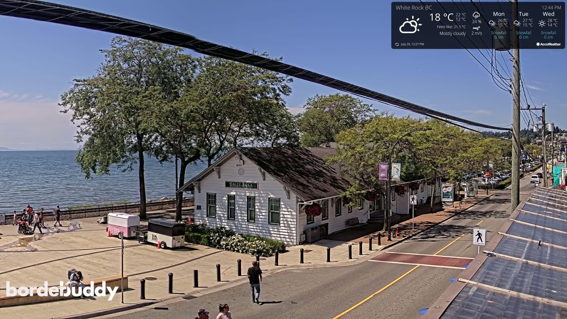 White Rock City Museum & Boundary Bay View Live Cam - White Rock, Metro Vancouver, British Columbia, Canada