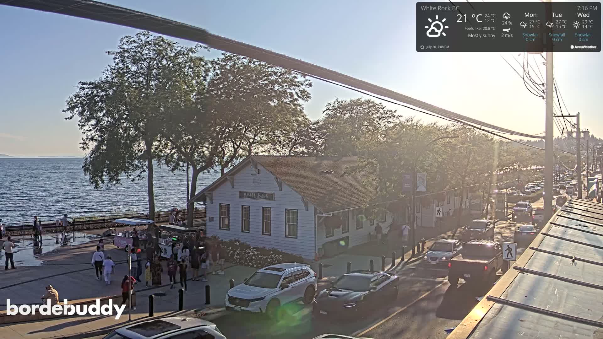 White Rock City Museum & Boundary Bay View Live Cam - White Rock, Metro Vancouver, British Columbia, Canada