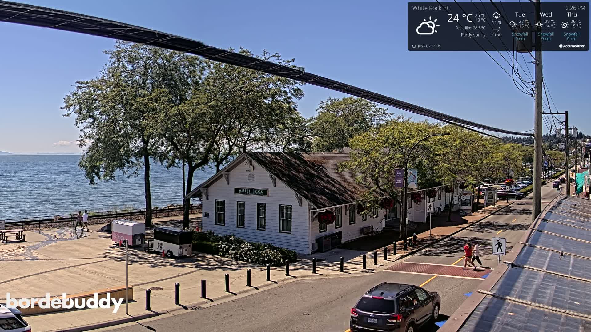 White Rock City Museum & Boundary Bay View Live Cam - White Rock, Metro Vancouver, British Columbia, Canada