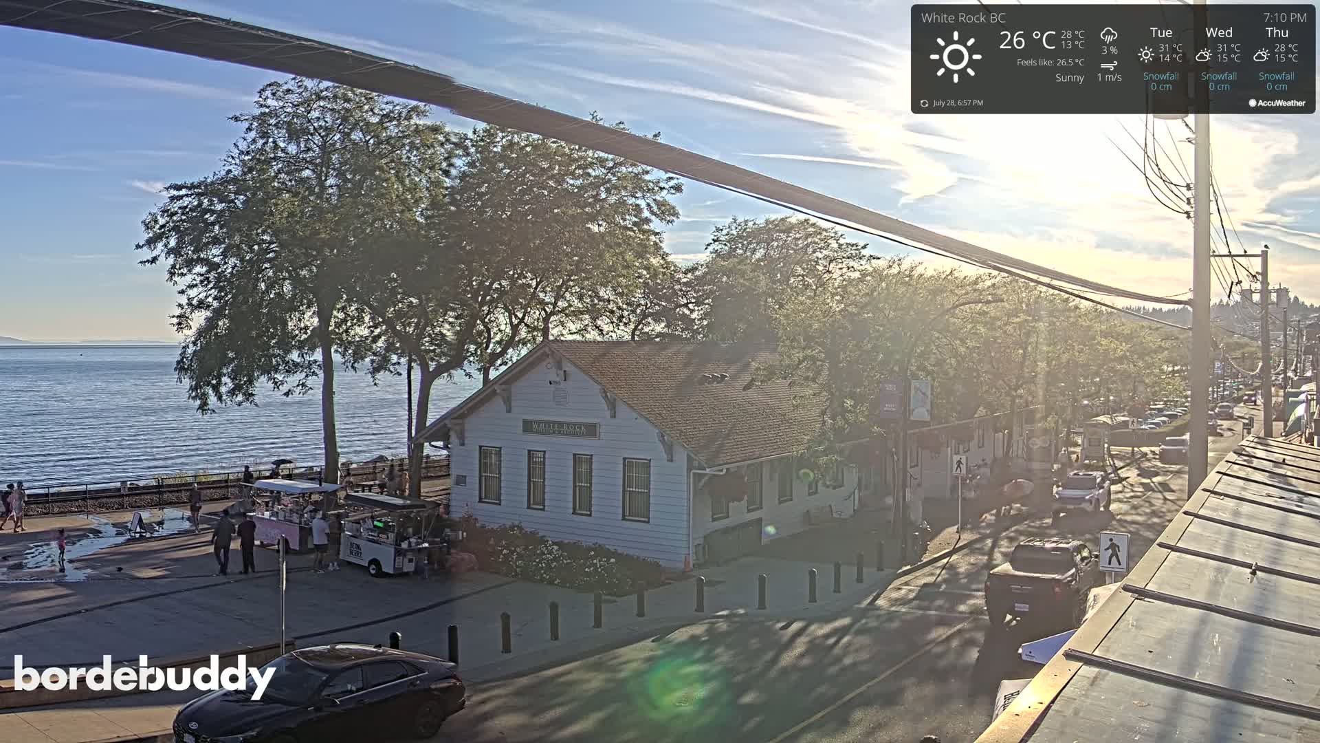 White Rock City Museum & Boundary Bay View Live Cam - White Rock, Metro Vancouver, British Columbia, Canada