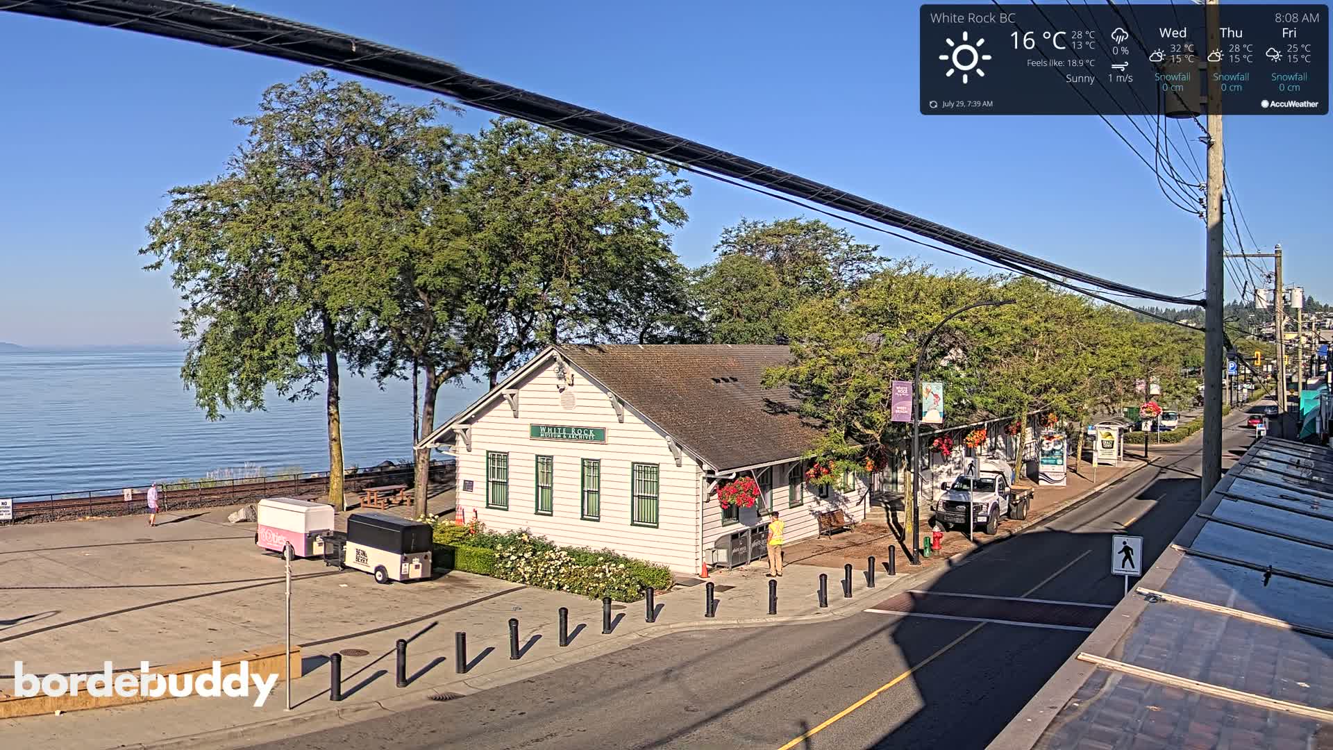 White Rock City Museum & Boundary Bay View Live Cam - White Rock, Metro Vancouver, British Columbia, Canada