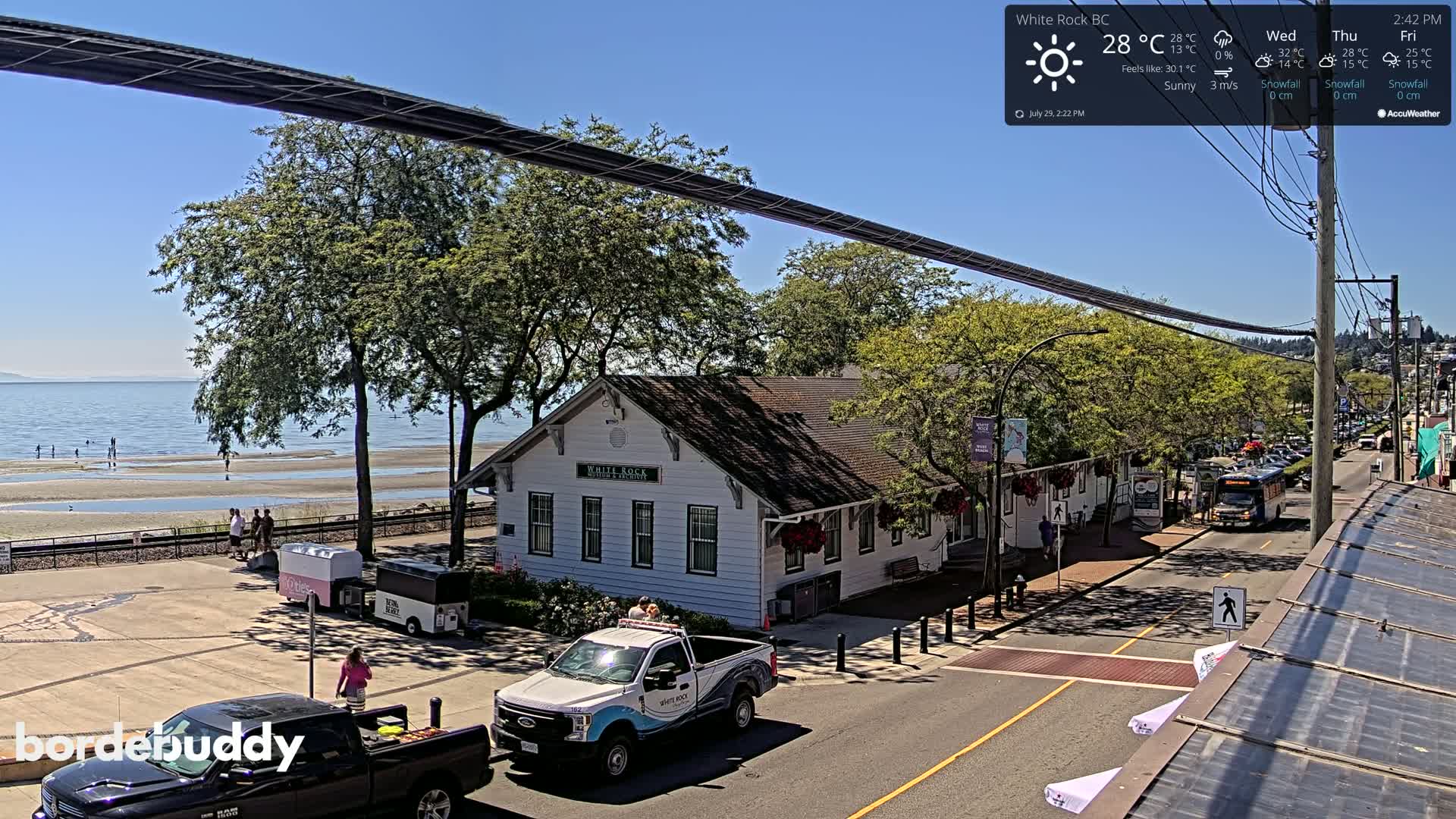 White Rock City Museum & Boundary Bay View Live Cam - White Rock, Metro Vancouver, British Columbia, Canada
