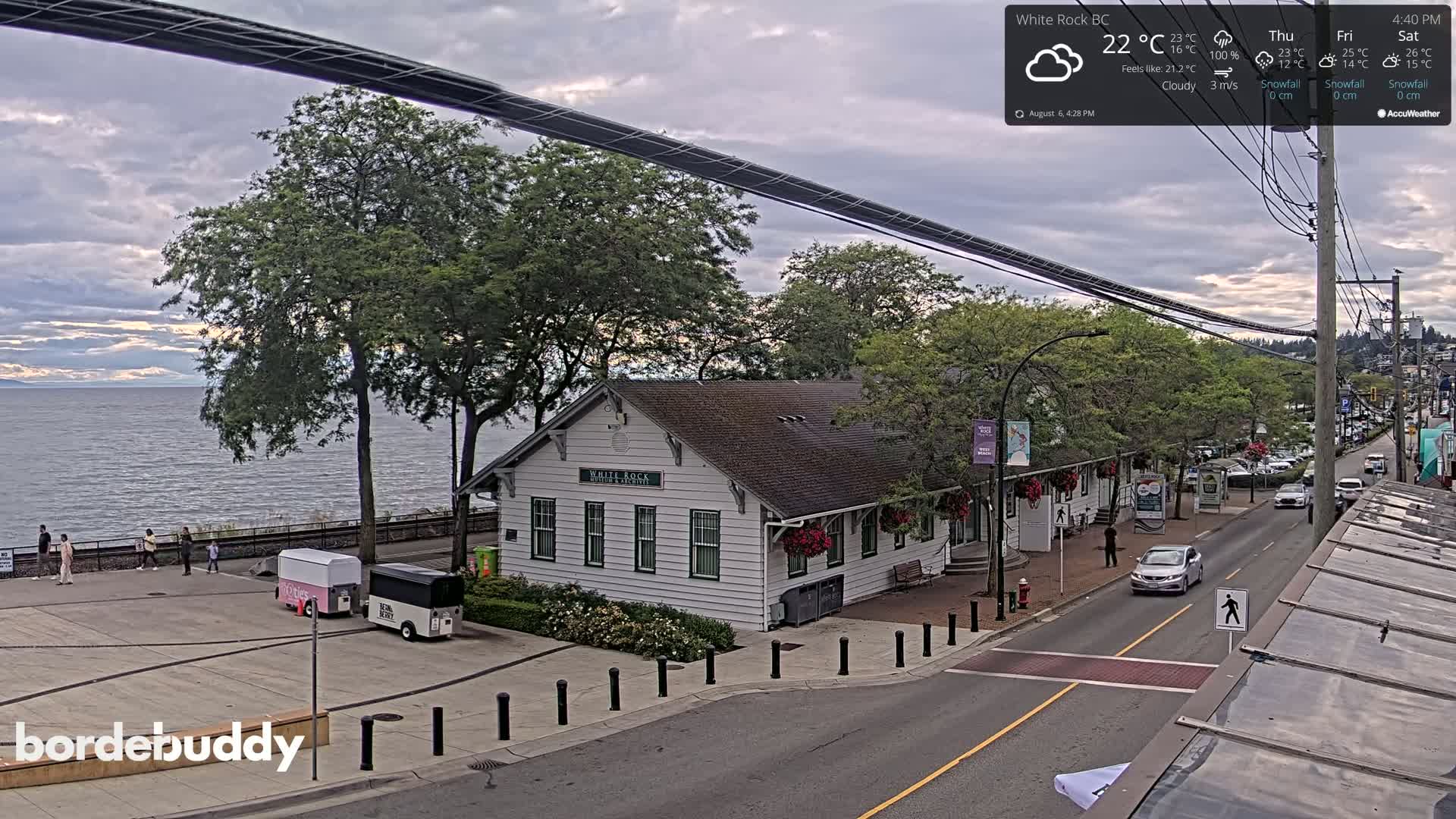 White Rock City Museum & Boundary Bay View Live Cam - White Rock, Metro Vancouver, British Columbia, Canada
