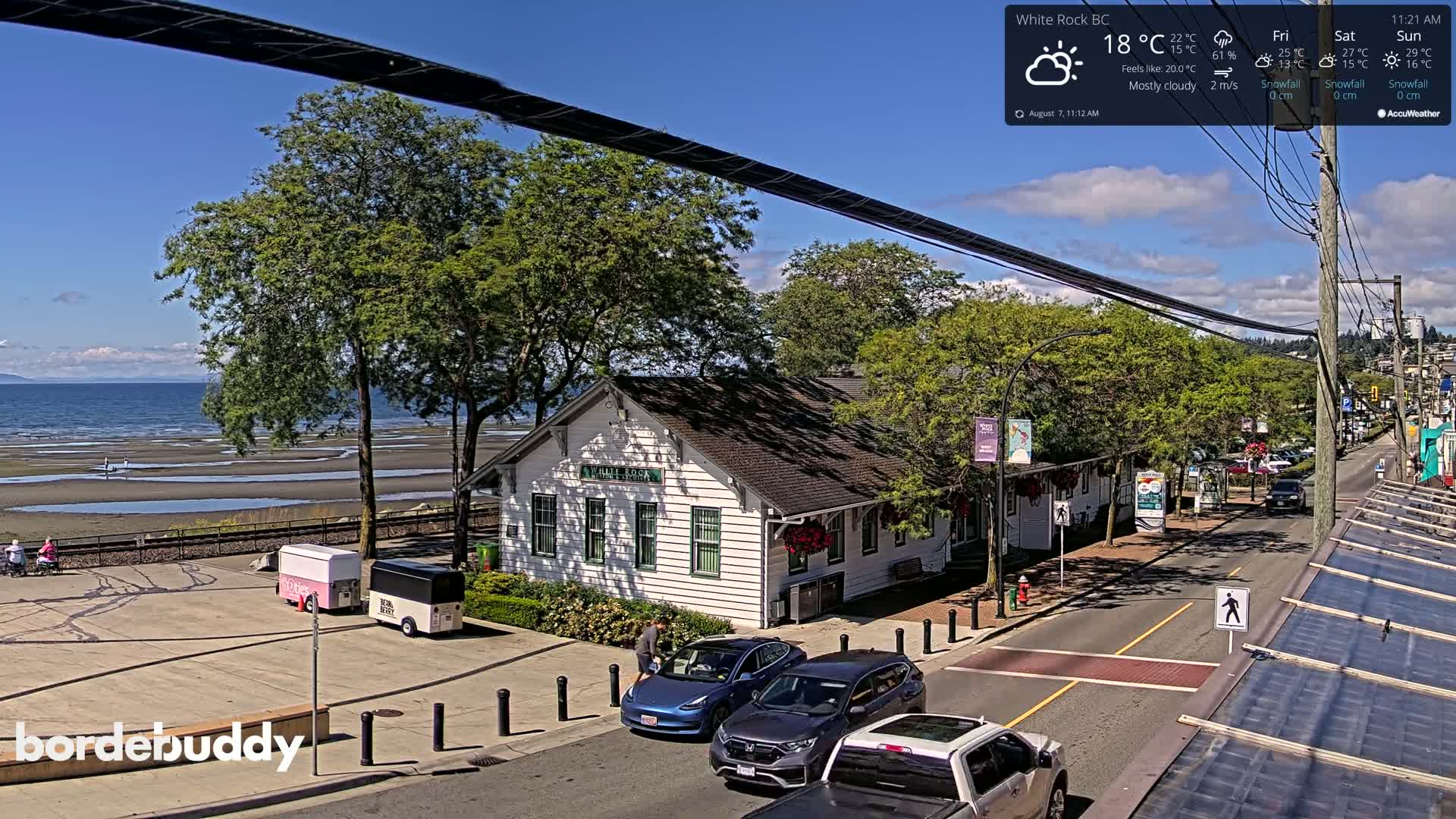 White Rock City Museum & Boundary Bay View Live Cam - White Rock, Metro Vancouver, British Columbia, Canada