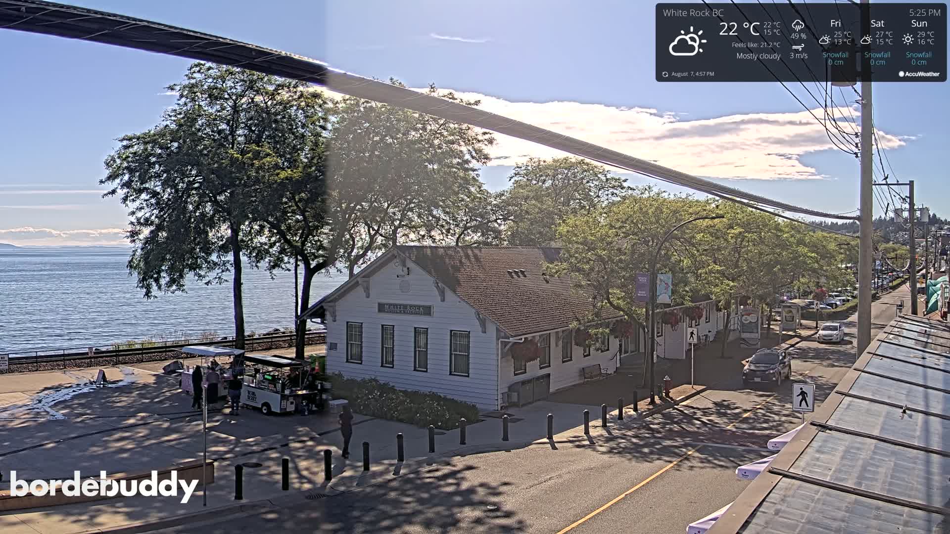 White Rock City Museum & Boundary Bay View Live Cam - White Rock, Metro Vancouver, British Columbia, Canada