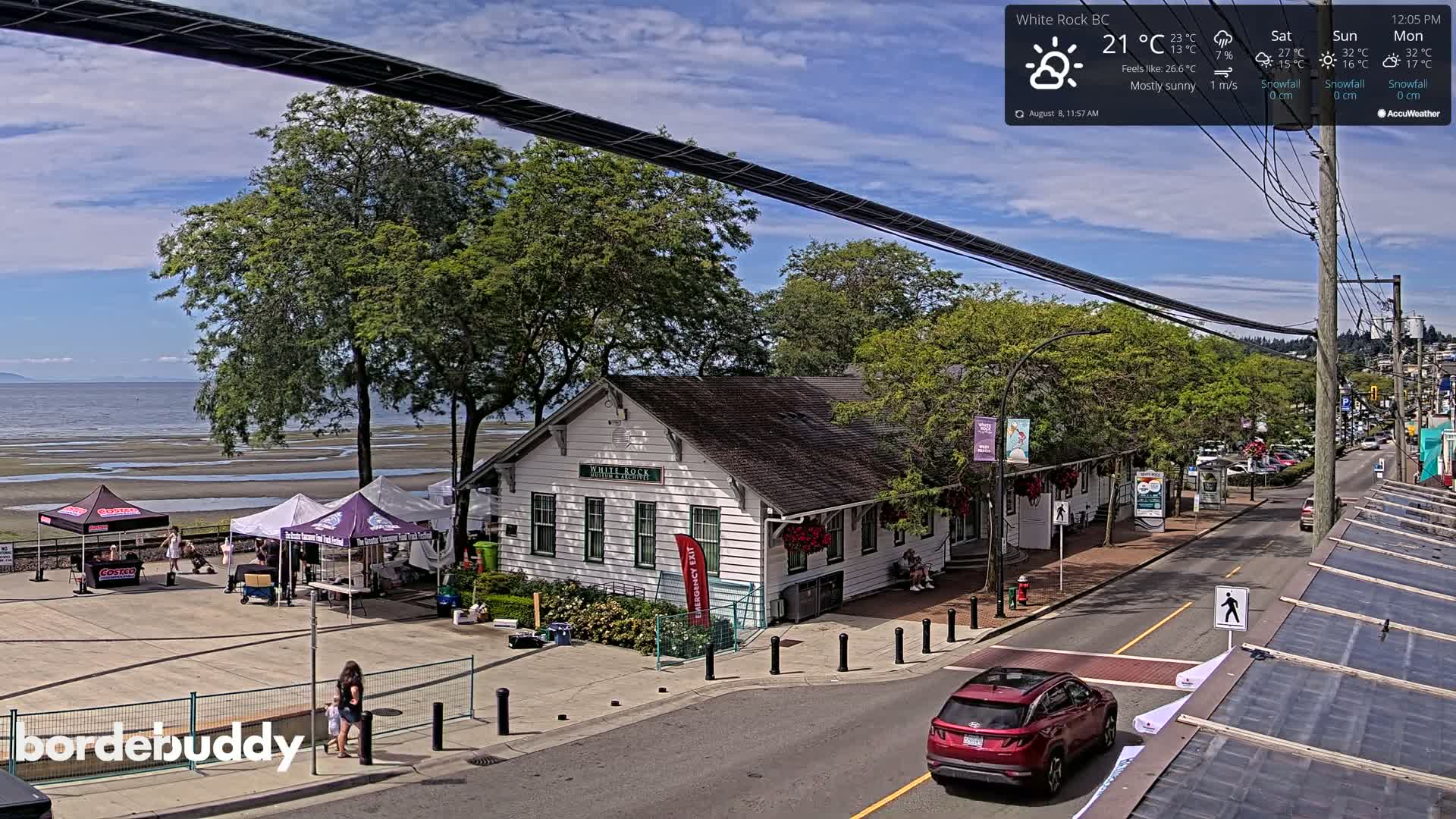 White Rock City Museum & Boundary Bay View Live Cam - White Rock, Metro Vancouver, British Columbia, Canada