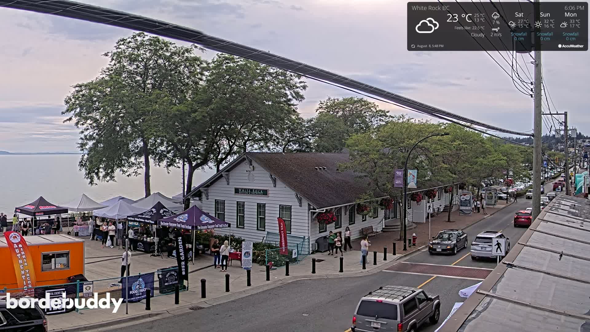 White Rock City Museum & Boundary Bay View Live Cam - White Rock, Metro Vancouver, British Columbia, Canada