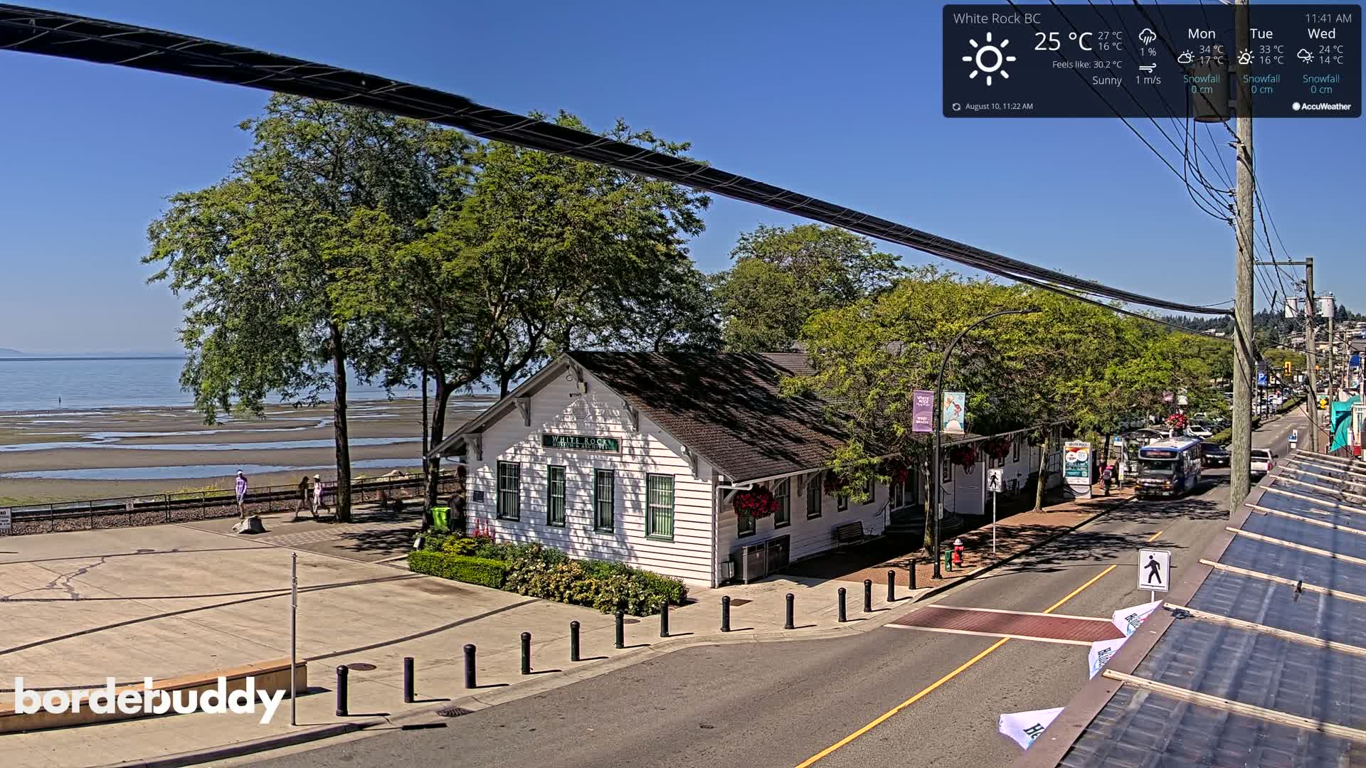 White Rock City Museum & Boundary Bay View Live Cam - White Rock, Metro Vancouver, British Columbia, Canada