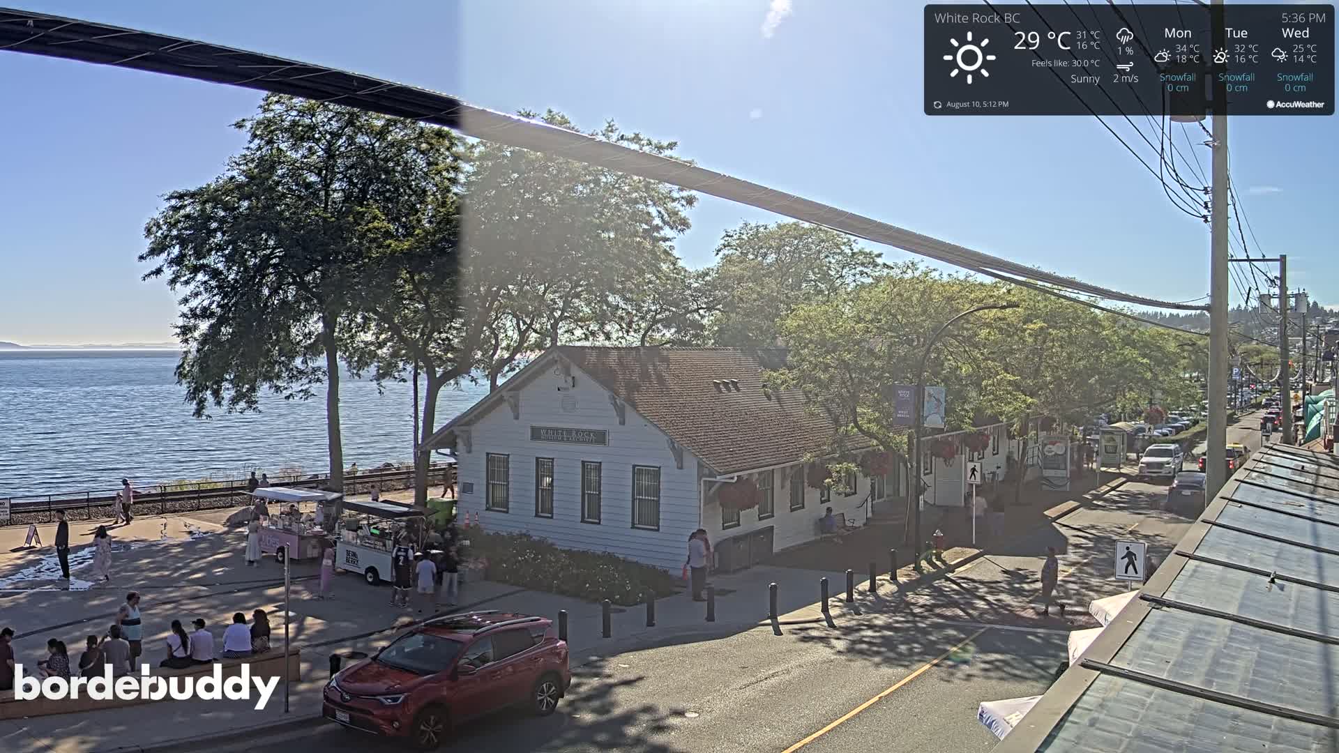 White Rock City Museum & Boundary Bay View Live Cam - White Rock, Metro Vancouver, British Columbia, Canada