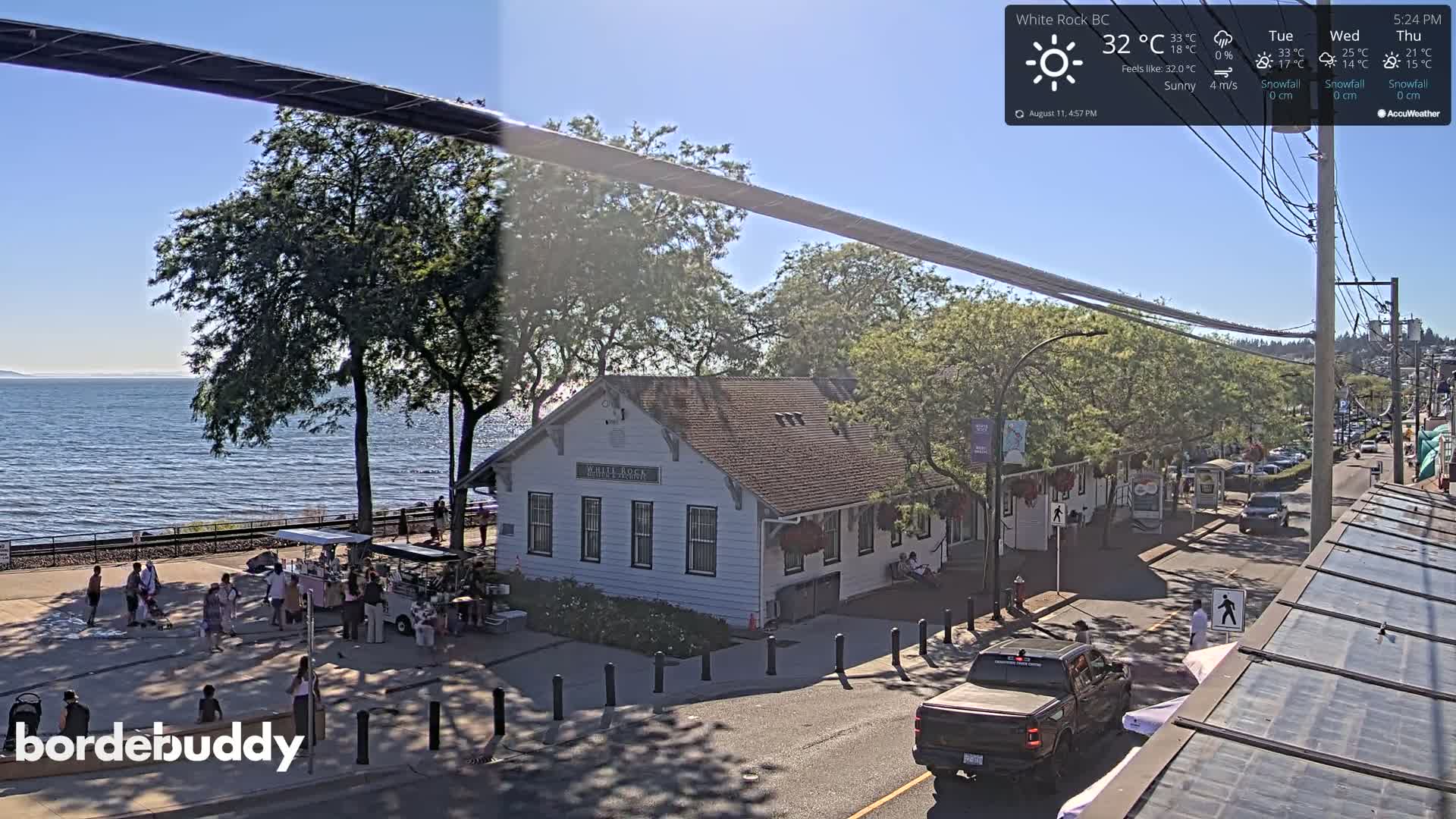 White Rock City Museum & Boundary Bay View Live Cam - White Rock, Metro Vancouver, British Columbia, Canada