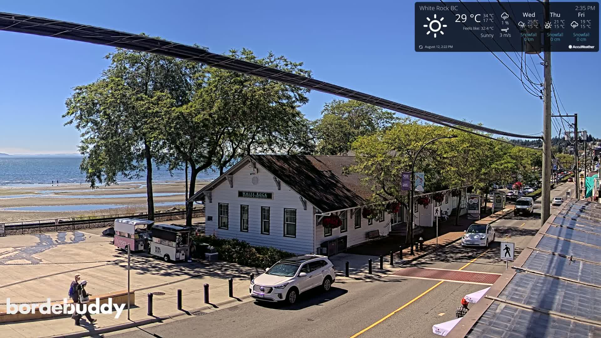 White Rock City Museum & Boundary Bay View Live Cam - White Rock, Metro Vancouver, British Columbia, Canada