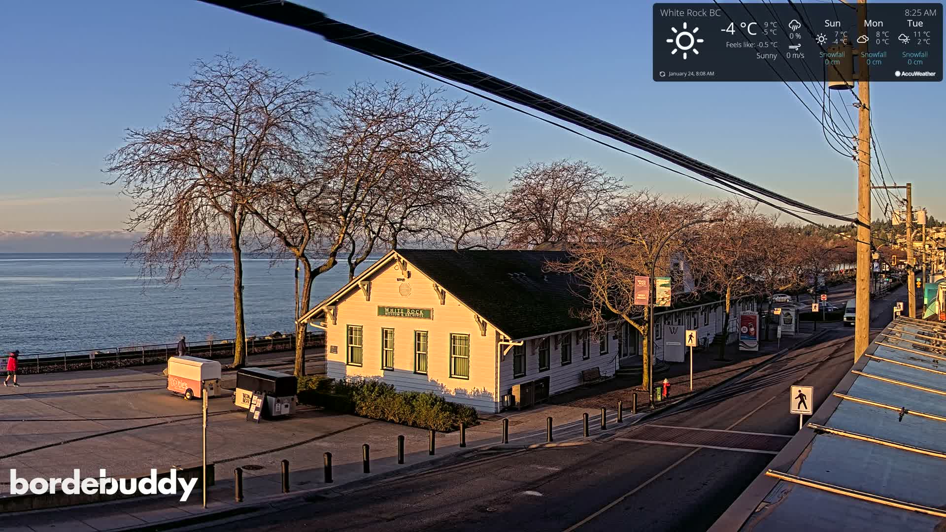 White Rock City Museum & Boundary Bay View Live Cam - White Rock, Metro Vancouver, British Columbia, Canada