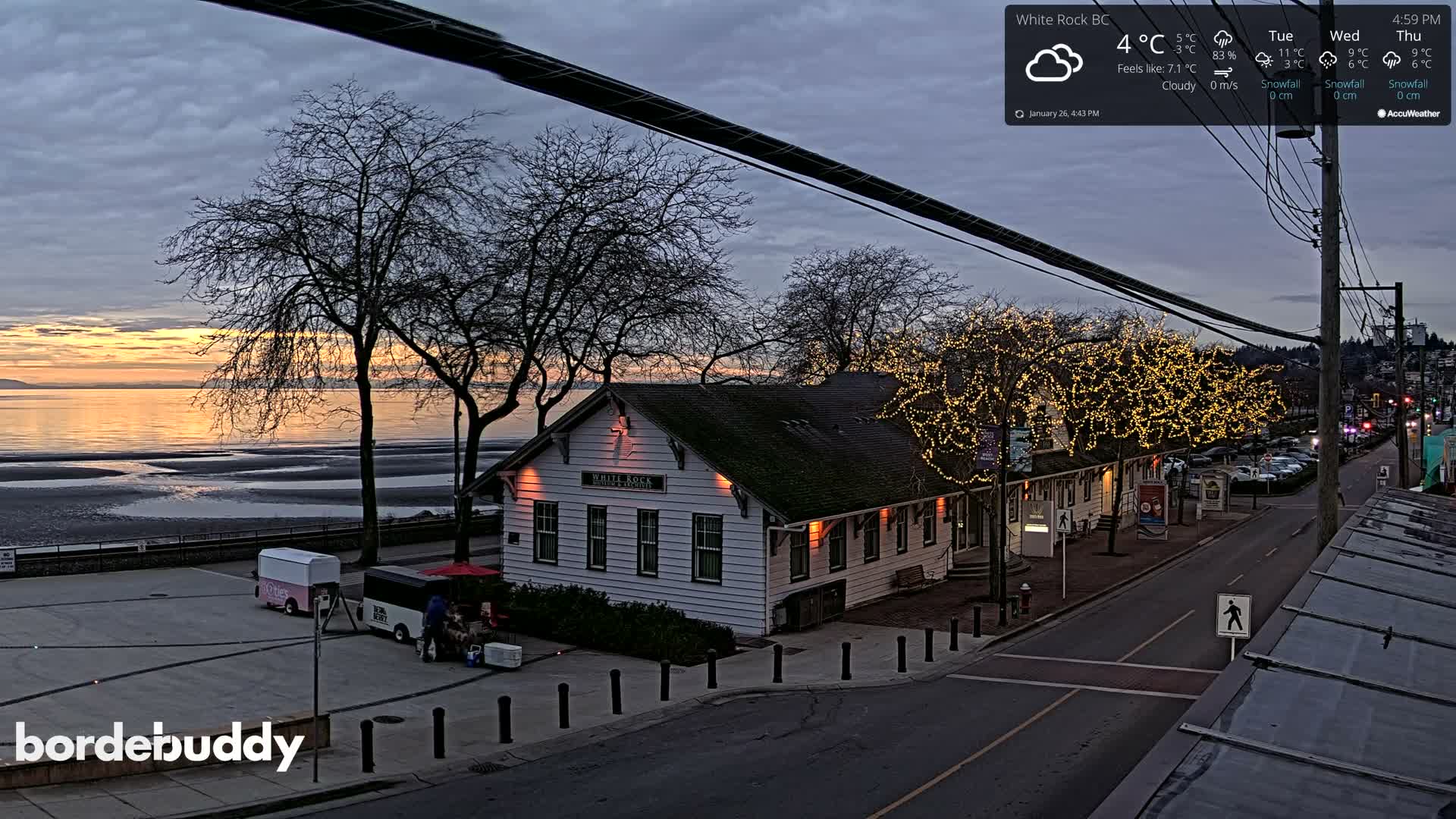 White Rock City Museum & Boundary Bay View Live Cam - White Rock, Metro Vancouver, British Columbia, Canada