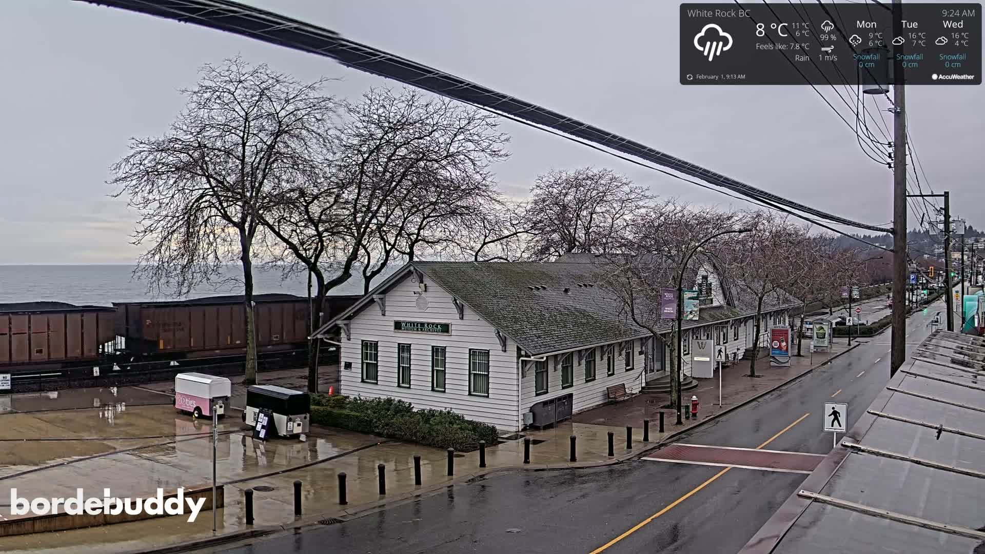 White Rock City Museum & Boundary Bay View Live Cam - White Rock, Metro Vancouver, British Columbia, Canada