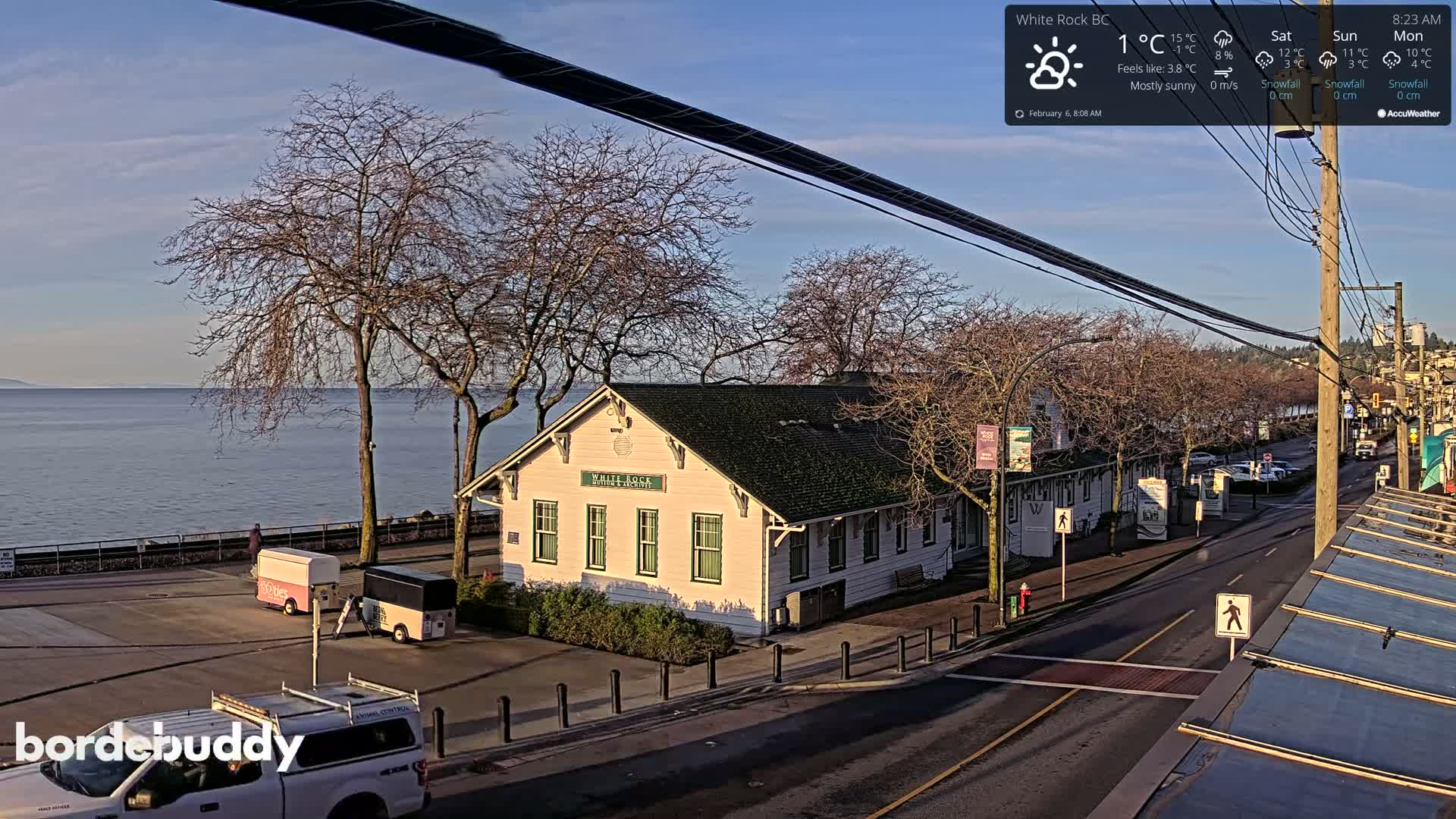 White Rock City Museum & Boundary Bay View Live Cam - White Rock, Metro Vancouver, British Columbia, Canada